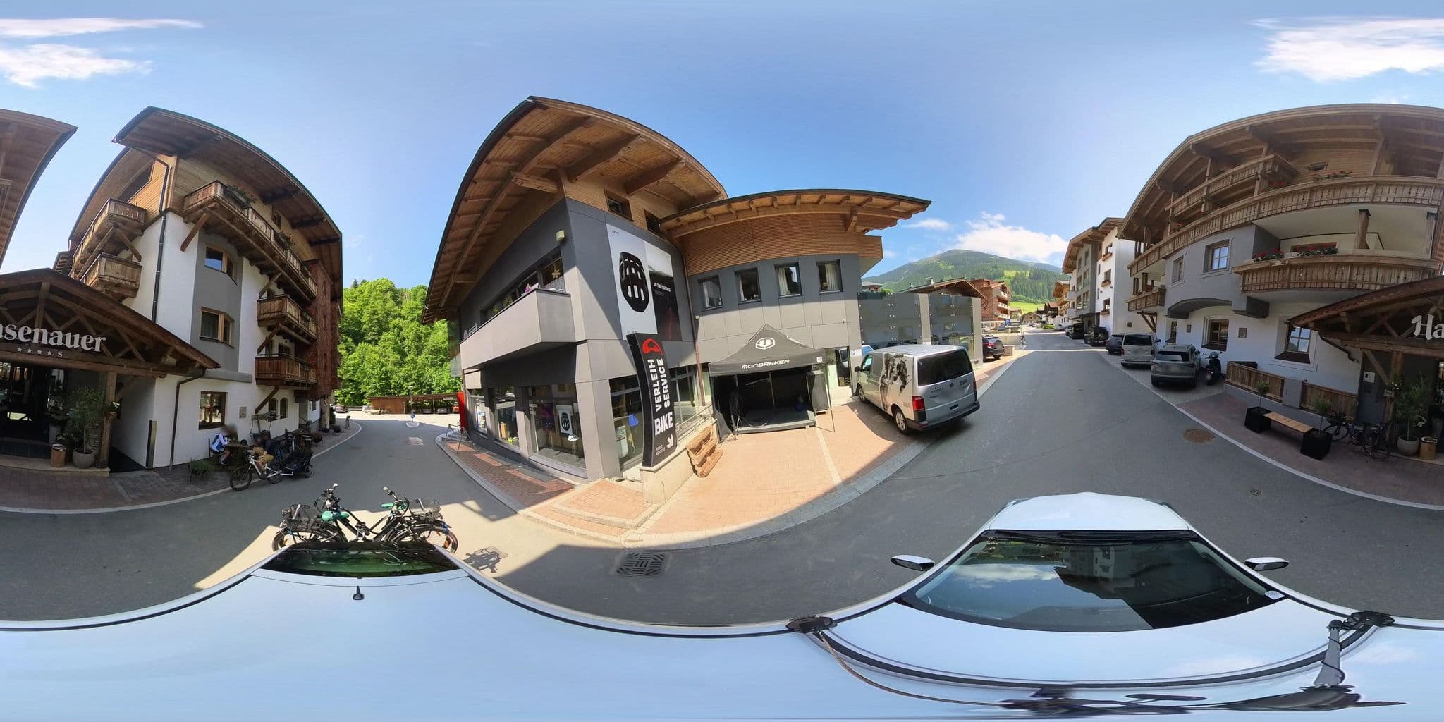 Street view near Pension Annemarie, Hinterglemm — © osmplus_org (CC BY-SA · Mapillary)