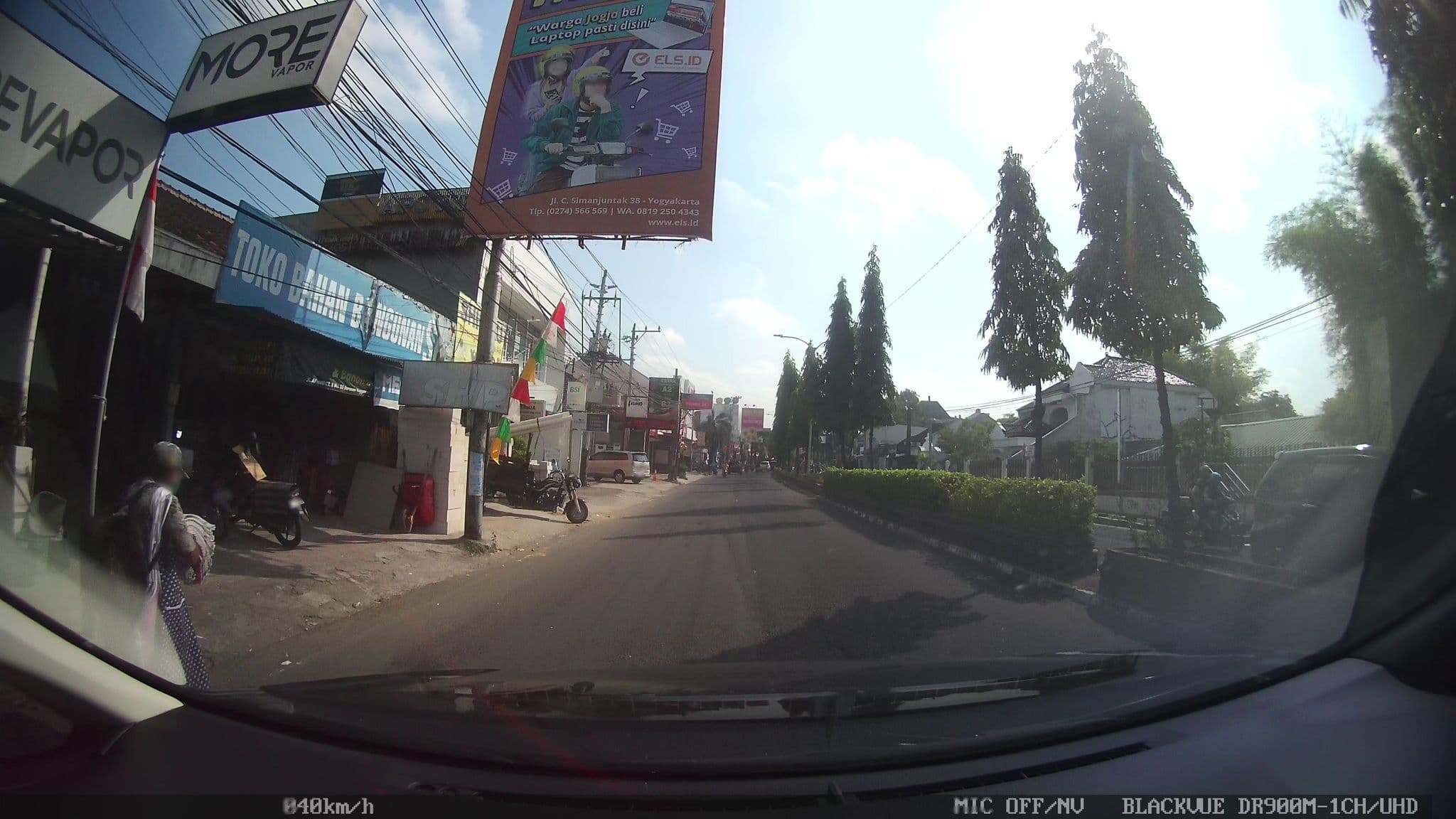Street view near La Casa Jogja, Melati