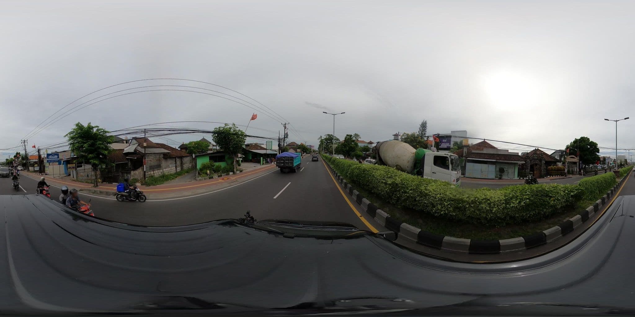 Street view near Airport Backpackers Hostel, Jimbaran