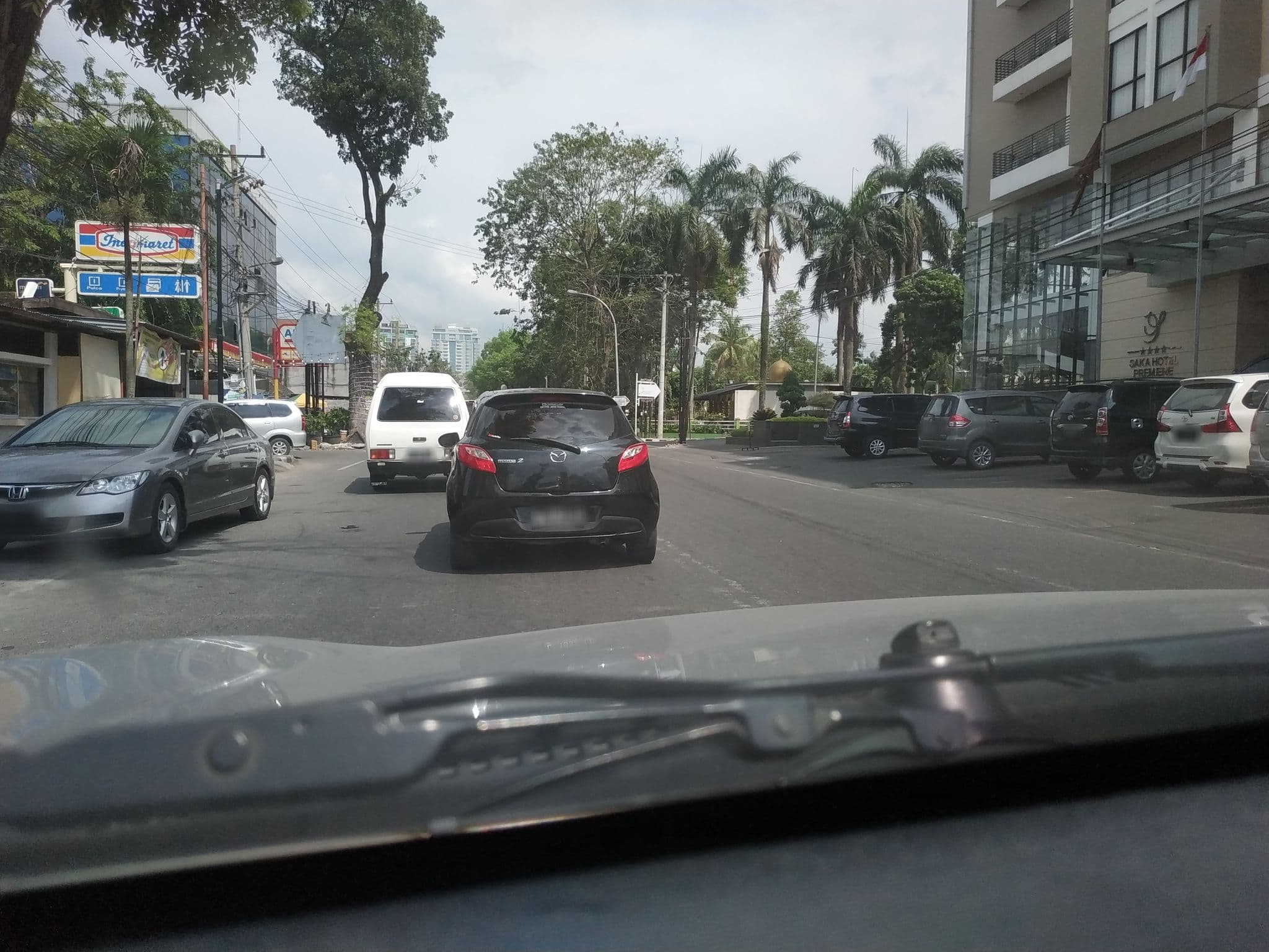 Street view near Swiss Belinn Gajah Mada, Medan