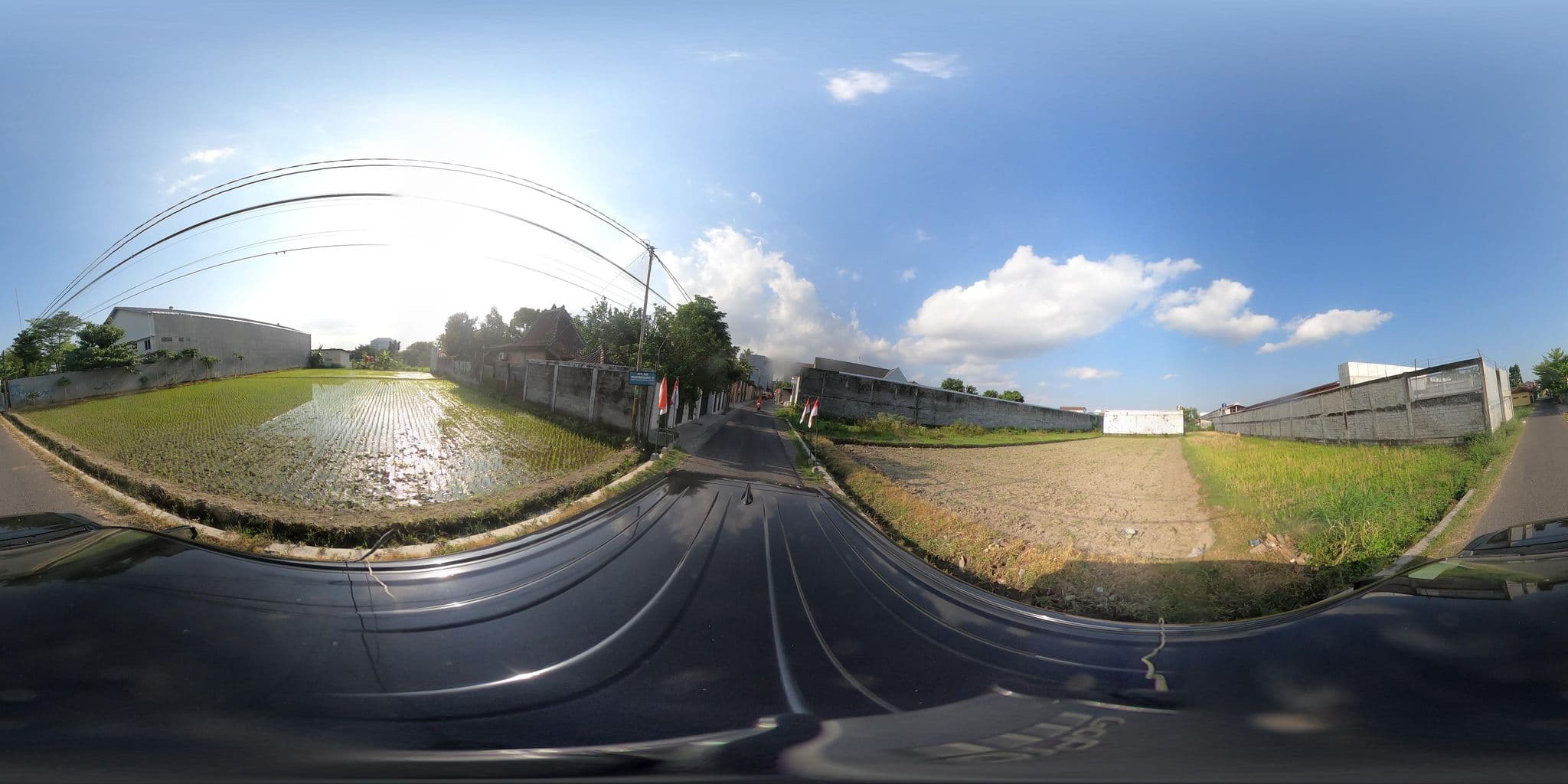 Street view near Ndalem Suryo Saptono Guest House, Yogyakarta