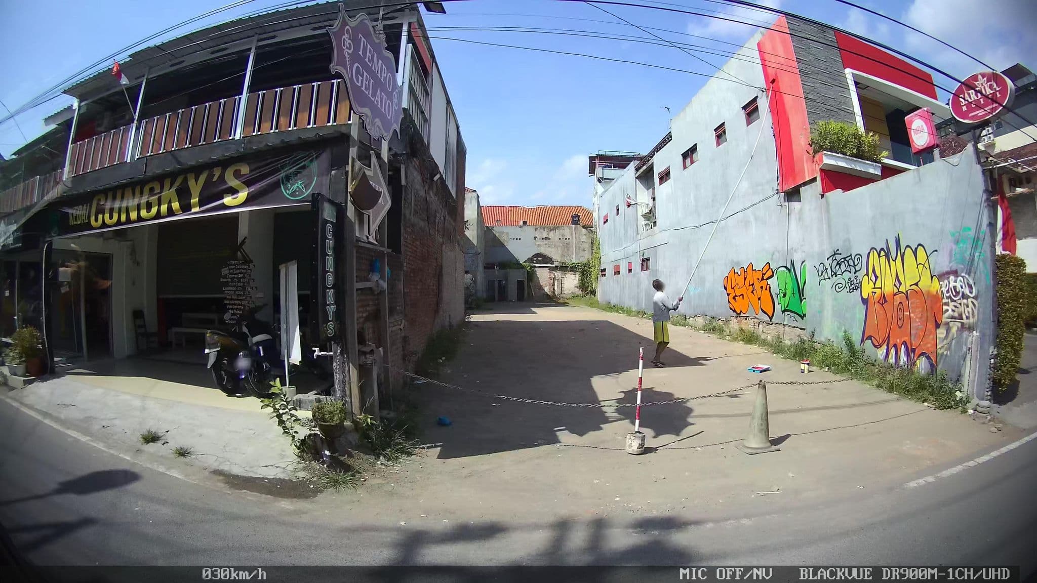 Street view near Sartika Hotel, Yogyakarta