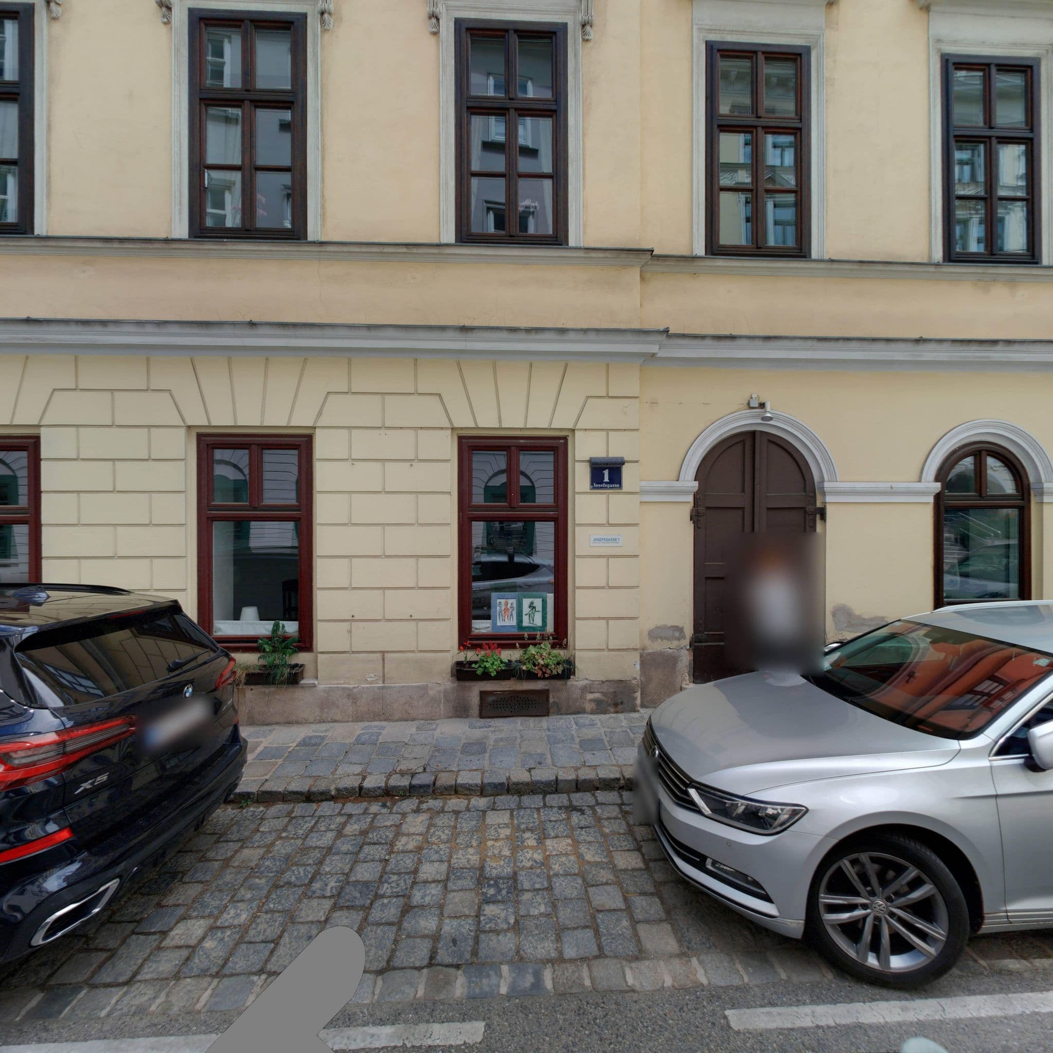 Street view near The Levante Parliament, Josefstadt — © eliasgander (CC BY-SA · Mapillary)