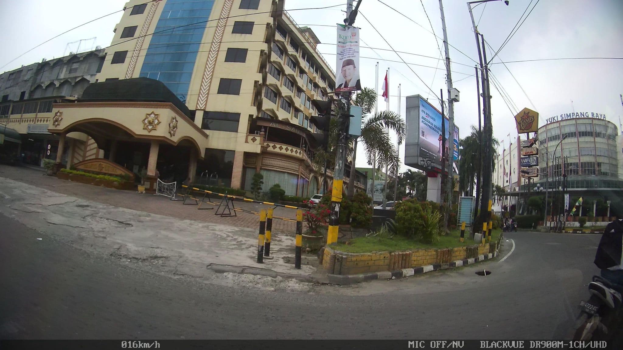 Street view near Madani Hotel, Medan