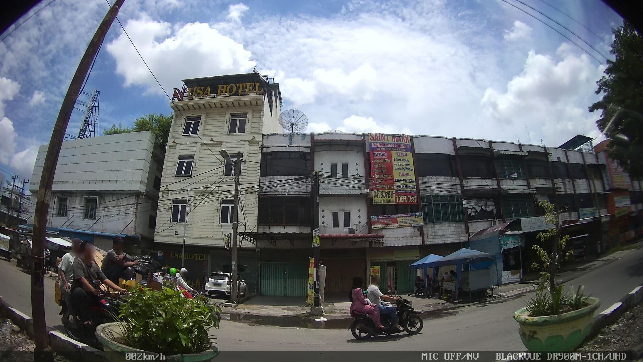 Street view near Nusa Hotel, Medan