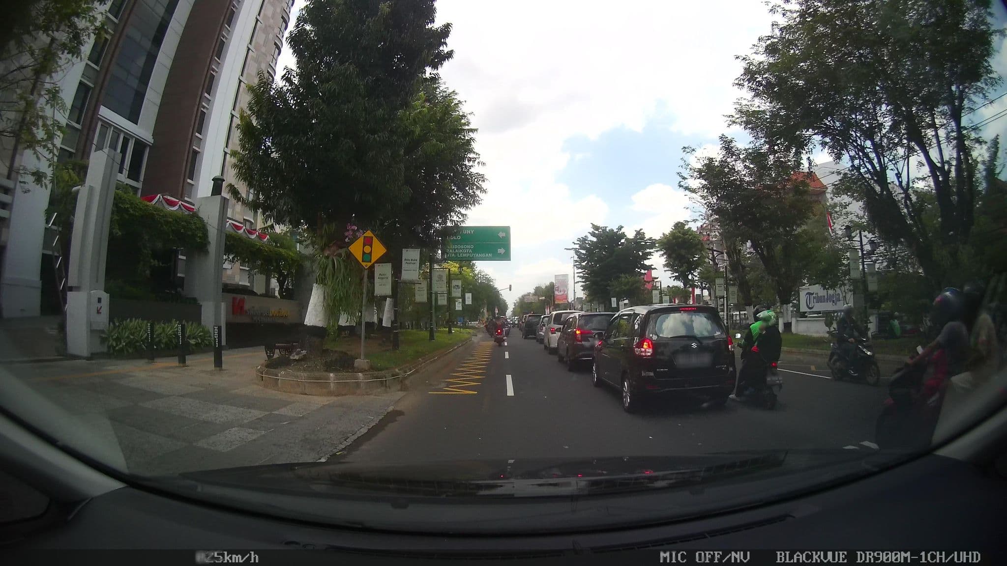 Street view near Swiss Boutique Hotel, Yogyakarta