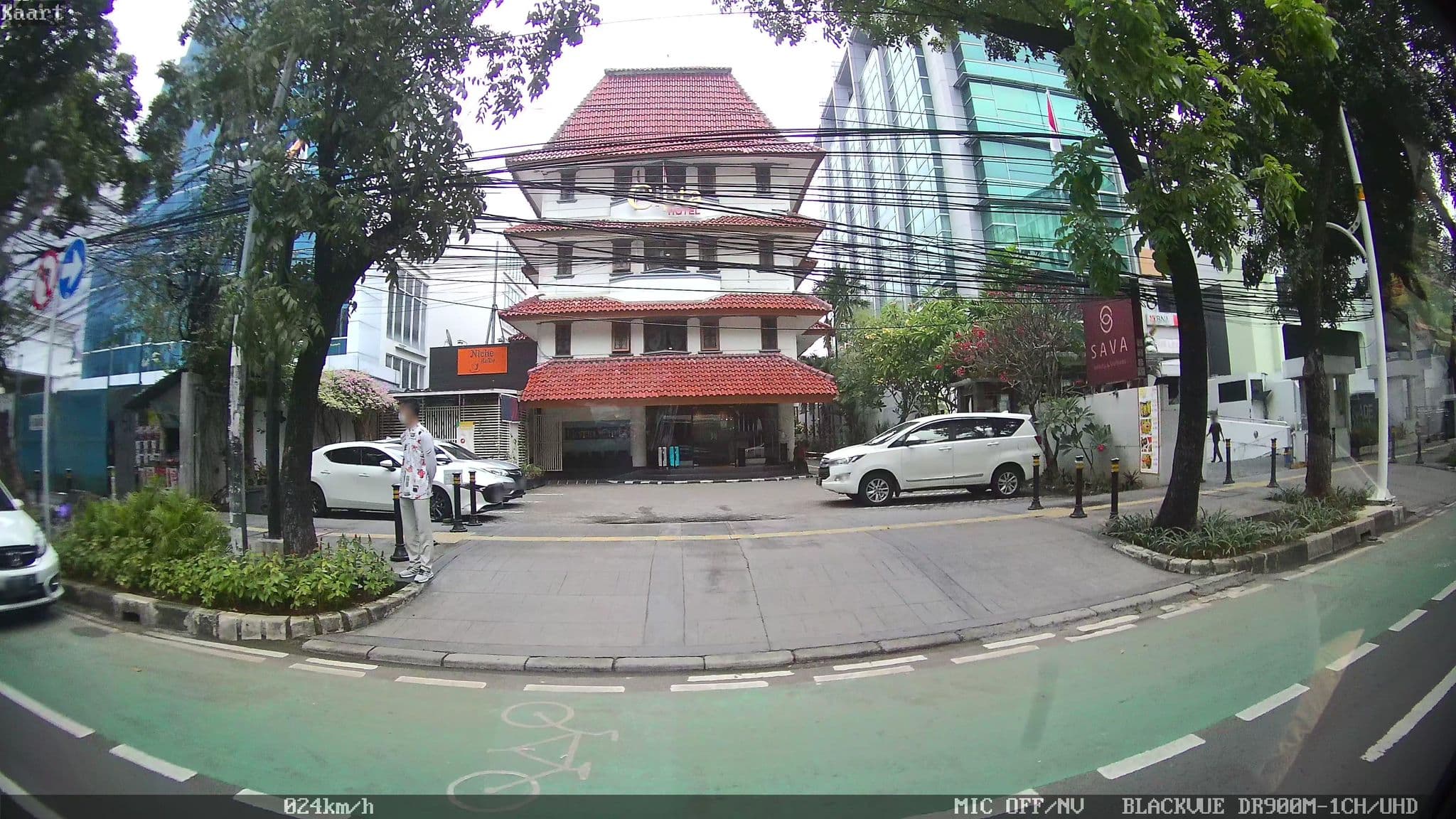 Street view near Cemara hotel, Jakarta