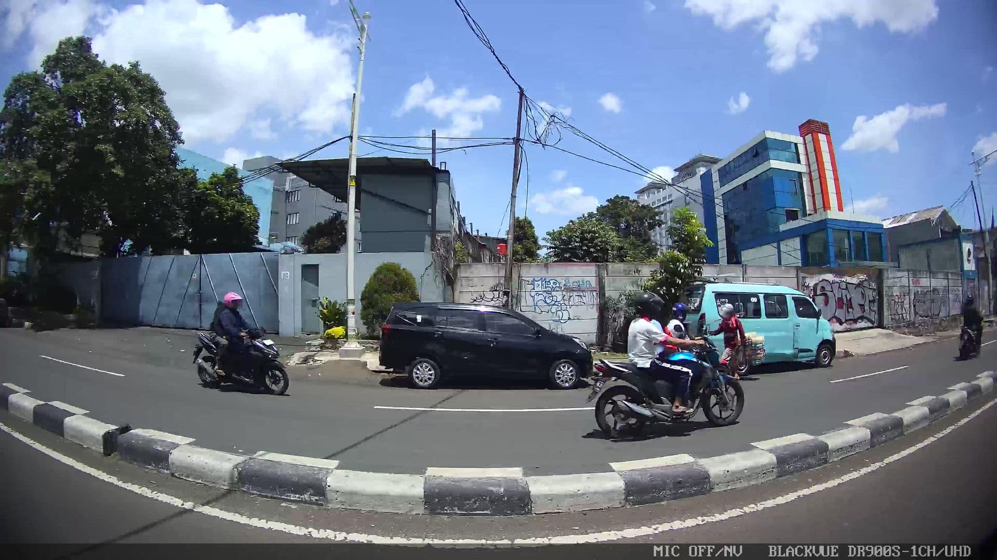 Street view near Blue Sky Hotel, Jakarta