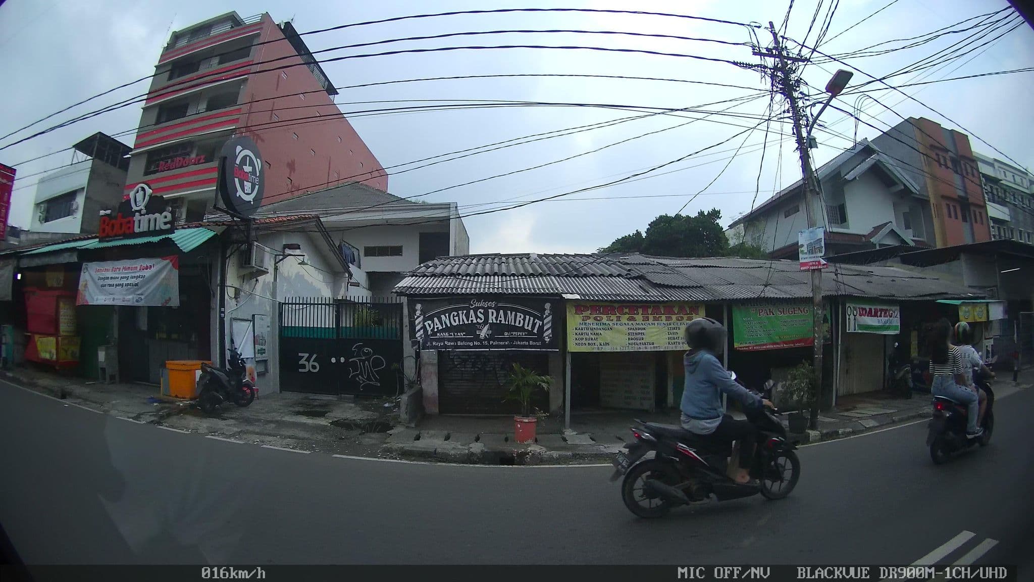 Street view near RedDoorz, Jakarta