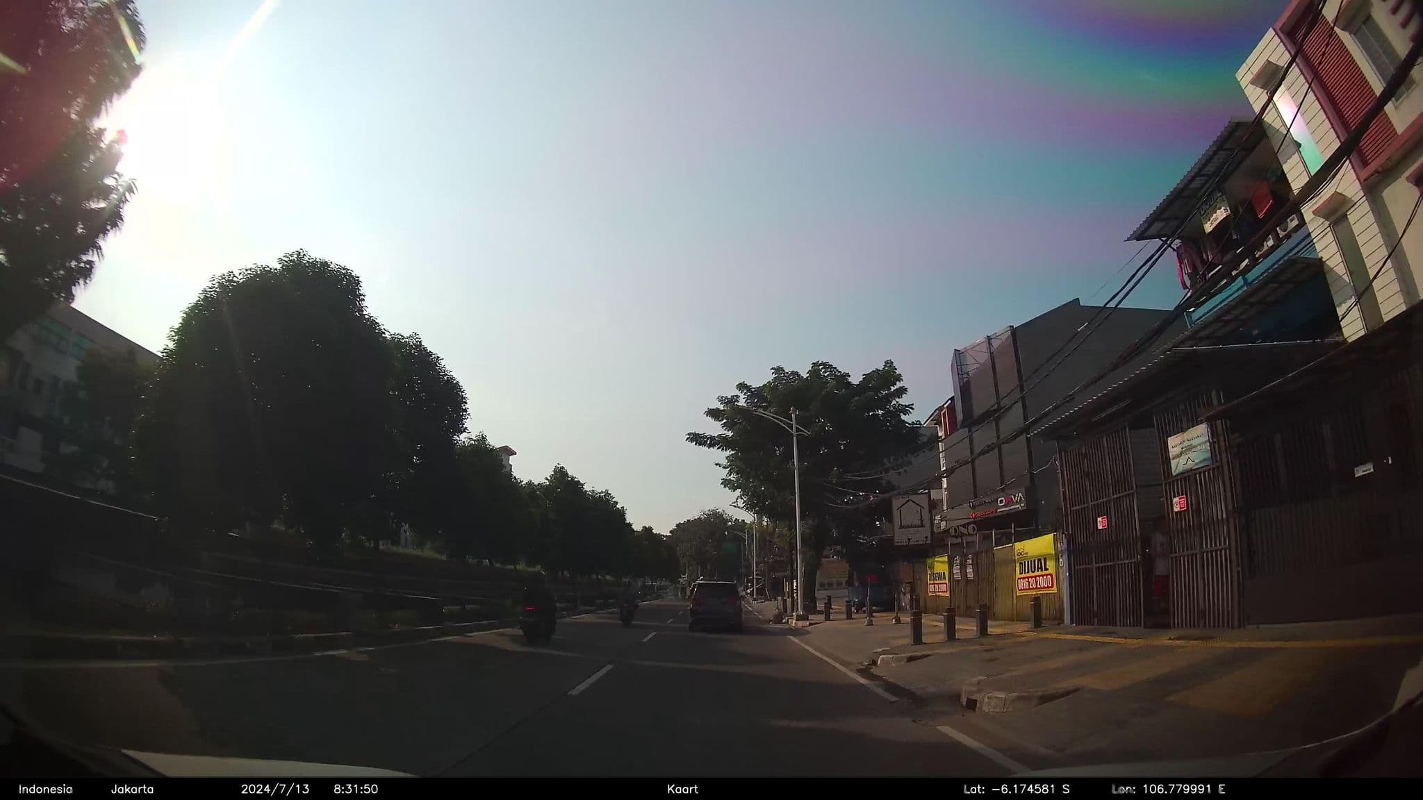Street view near Simbarsono Kost, Jakarta