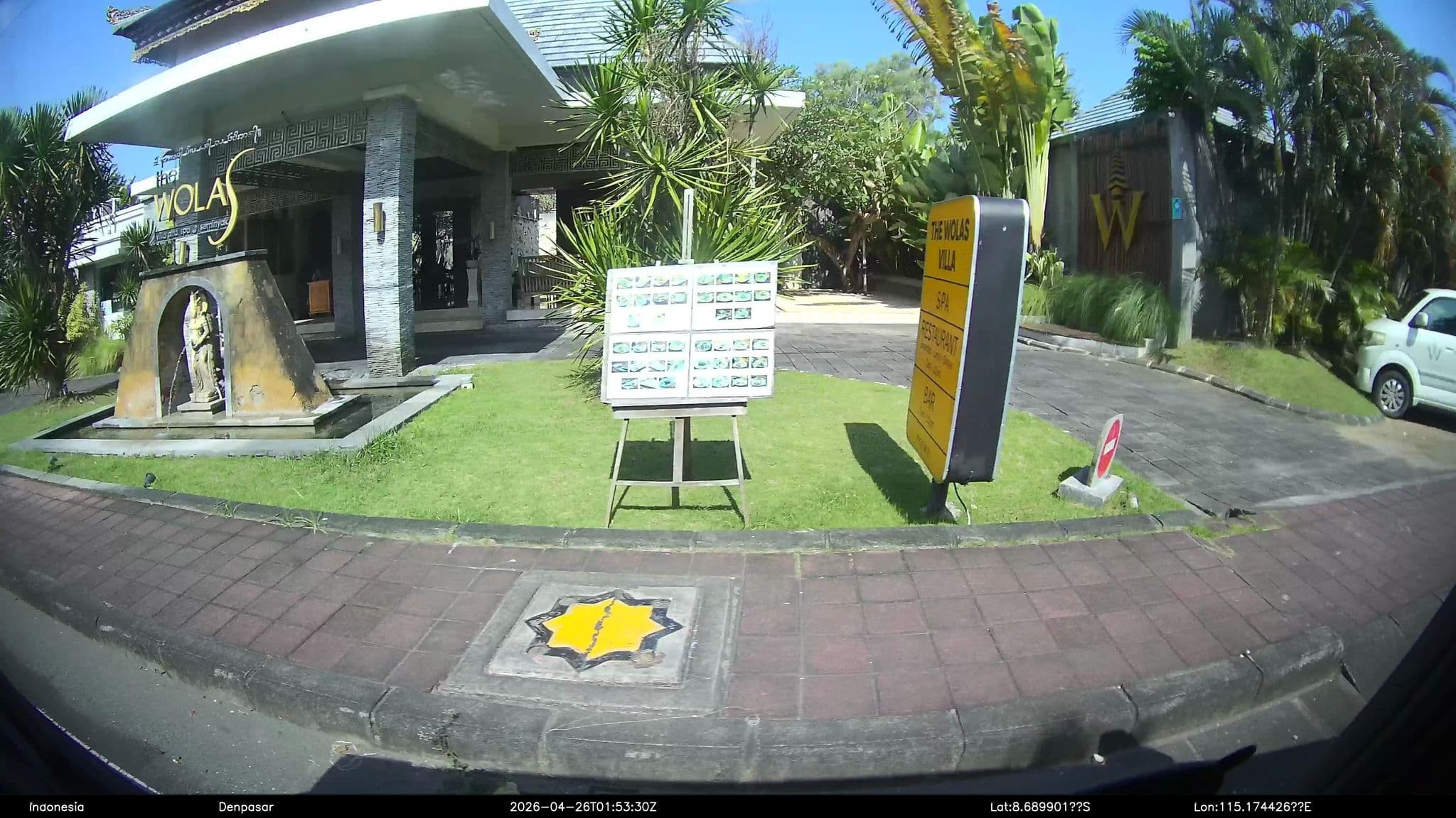 Street view near The Wolas Villa and Spa, Legian