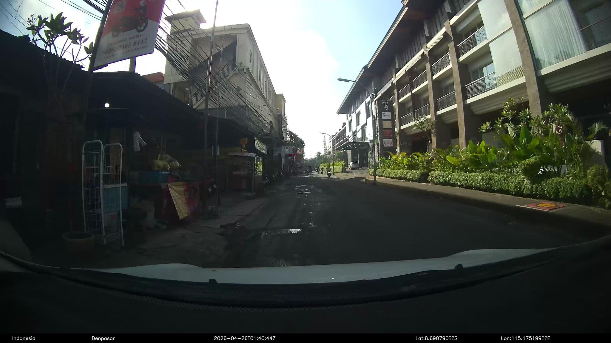 Street view near Gahana Bali Villa, Legian