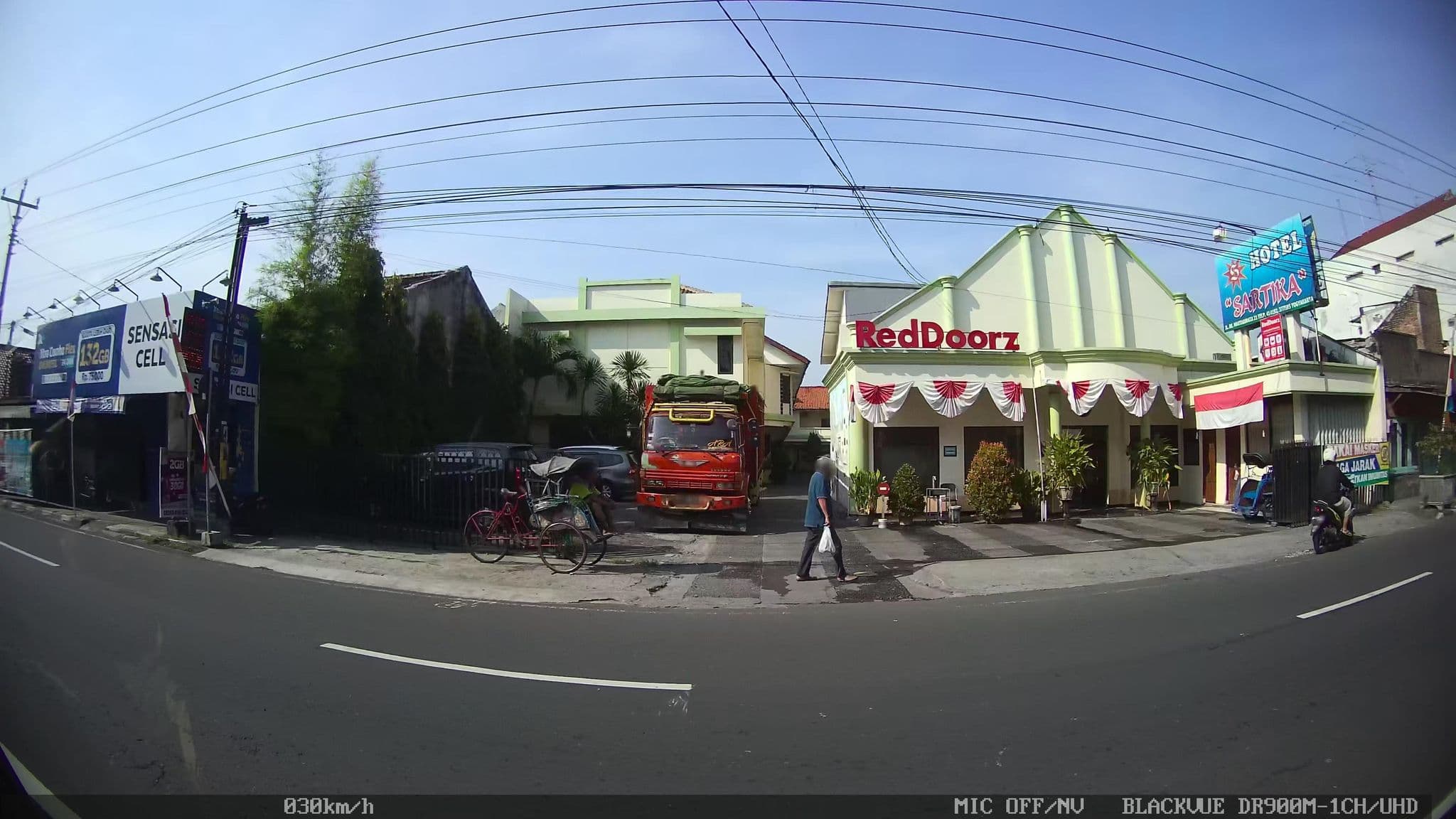 Street view near Hotel Sartika, Yogyakarta