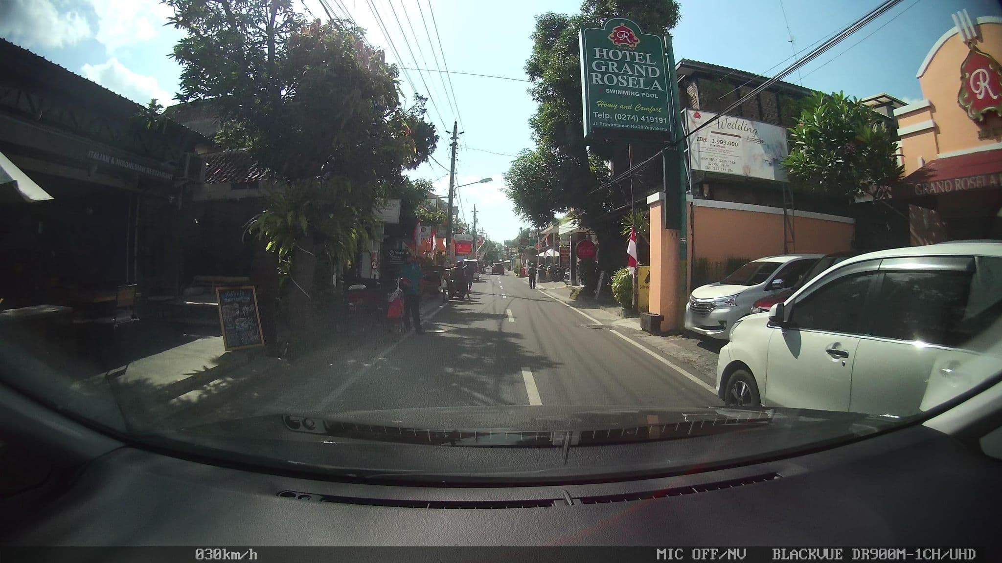 Street view near Hotel Grand Rosela, Yogyakarta