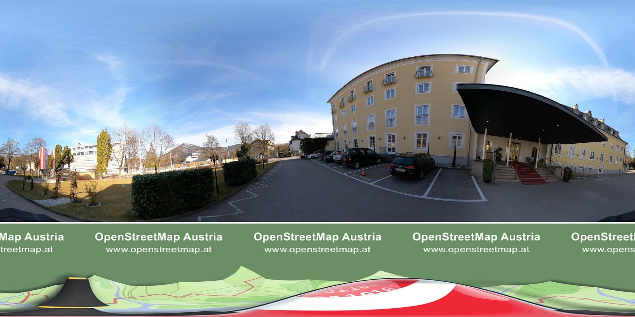 Street view near ARCOTEL Castellani, Salzburg — © OidaHeast (CC BY-SA · Mapillary)