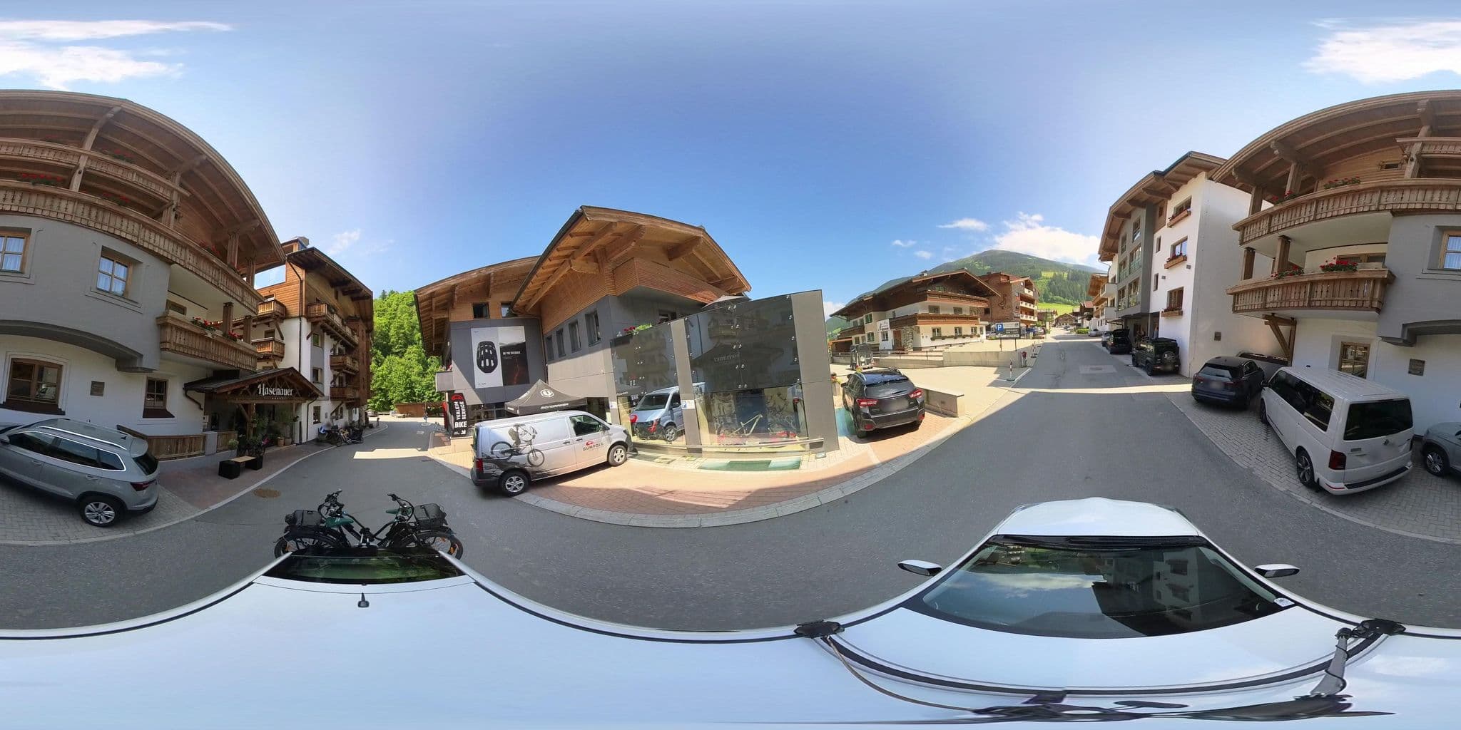 Street view near Hotel Hasenauer, Hinterglemm — © osmplus_org (CC BY-SA · Mapillary)
