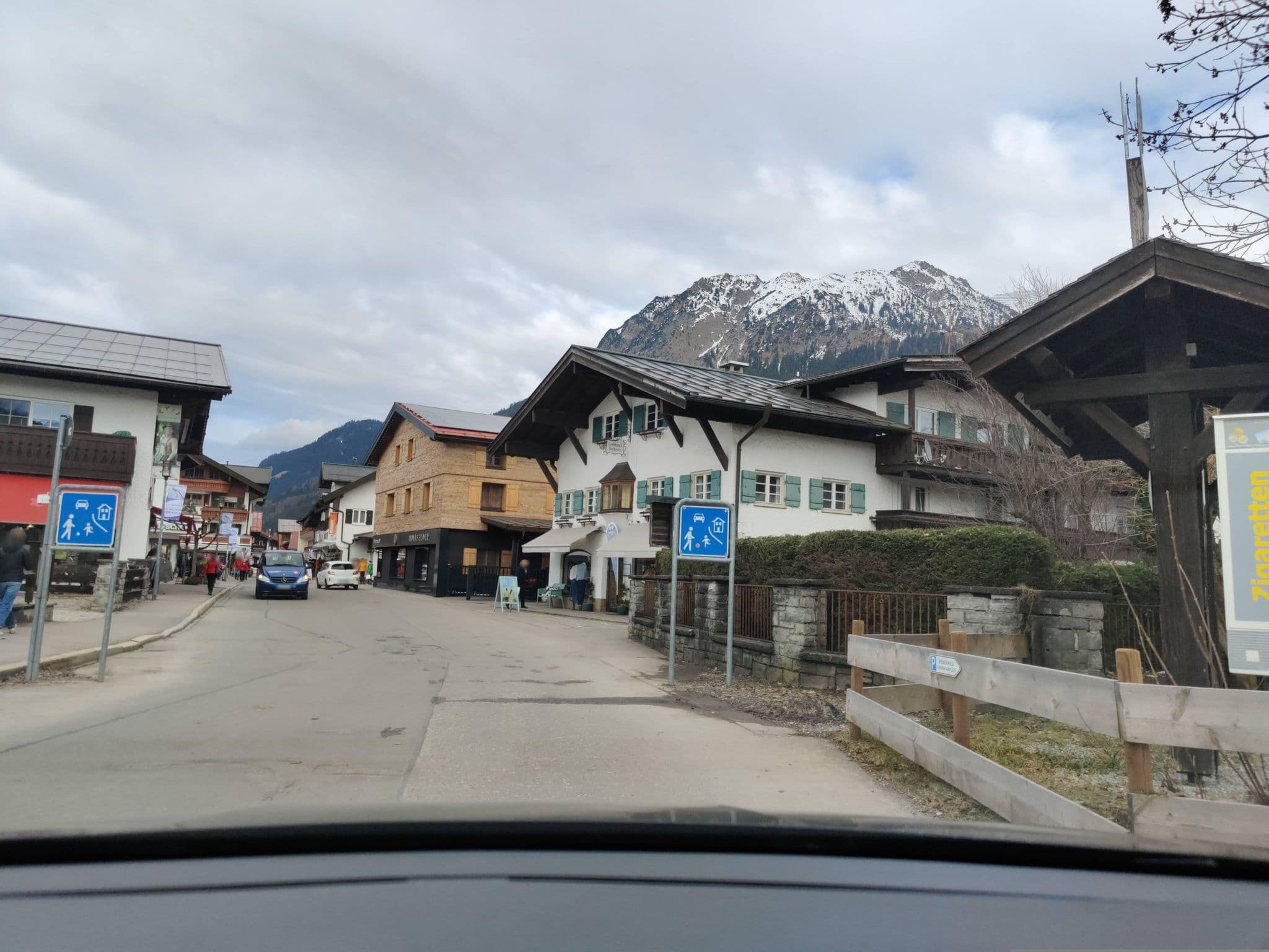 Street view near Ron’s Guest House, Oberstdorf