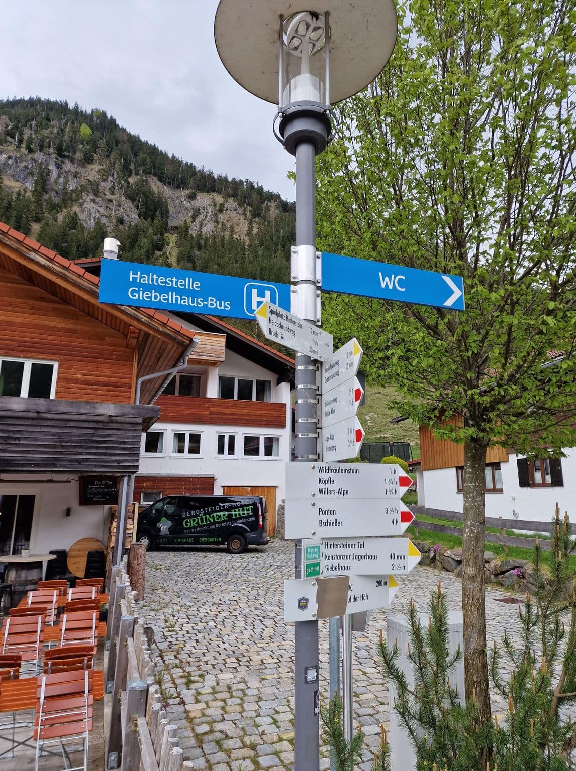 Street view near Bergsteiger-Hotel Grüner Hut, Sonthofen — © santon (CC BY-SA · Mapillary)
