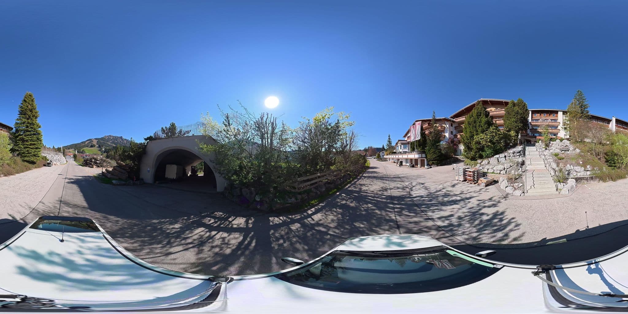 Street view near Berghotel Tirol, Tannheim
