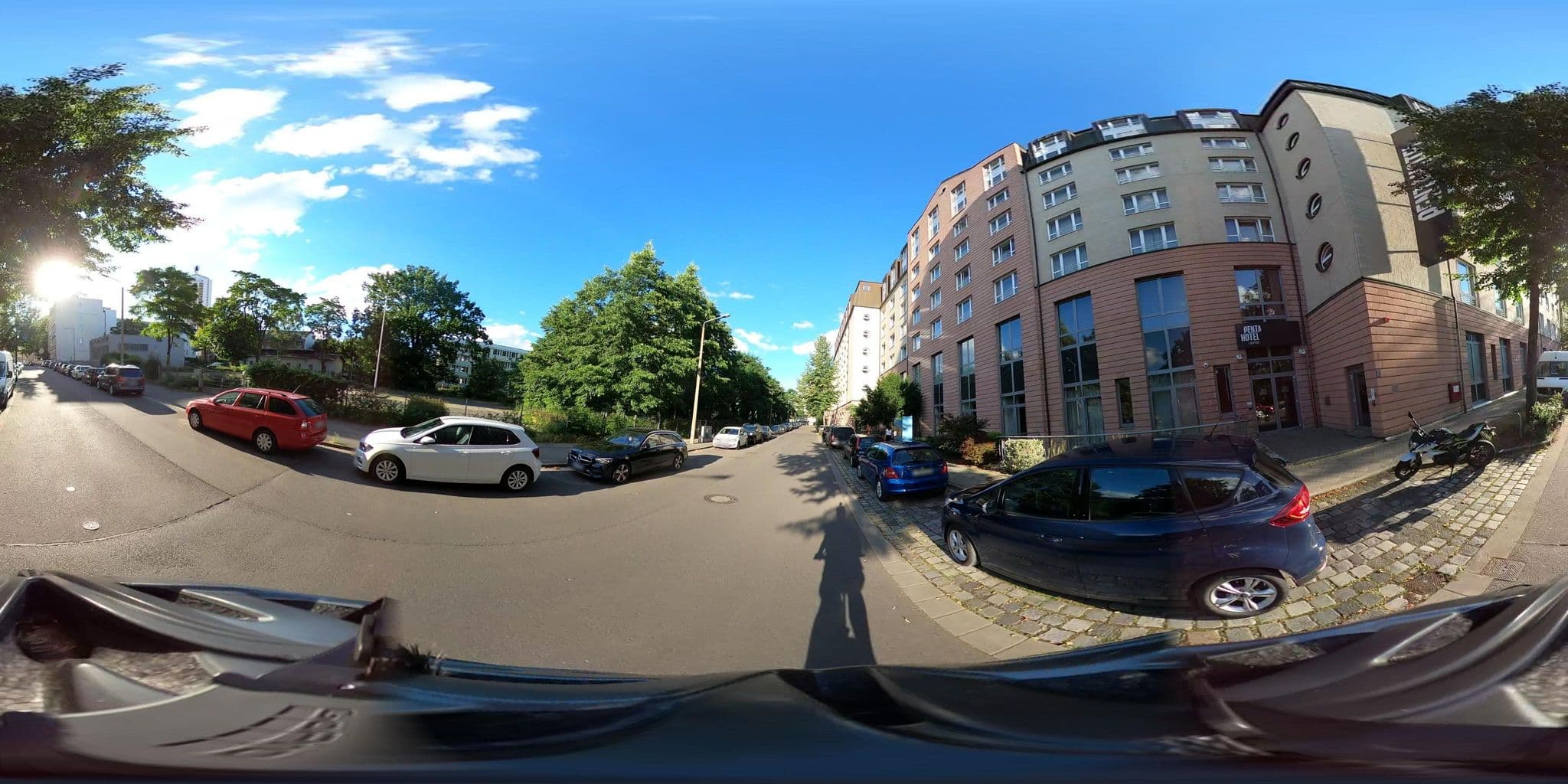 Street view near Pentahotel Leipzig, Leipzig — © kopra (CC BY-SA · Mapillary)