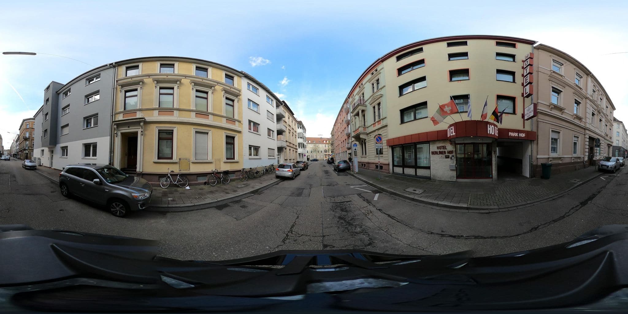 Street view near Hotel Berliner Hof, Karlsruhe — © artemis (CC BY-SA · Mapillary)