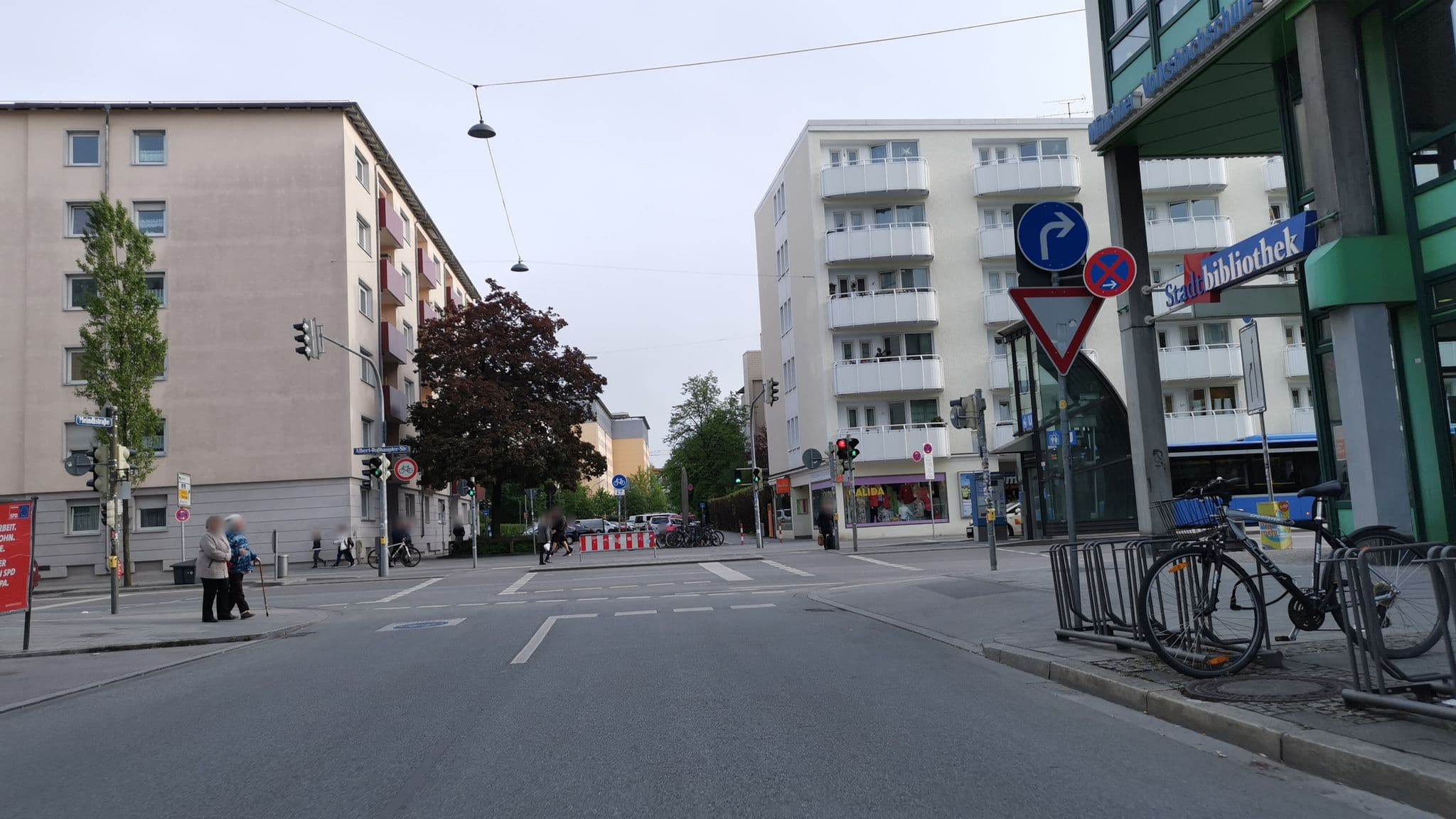 Street view near k+k Hotel, Munich