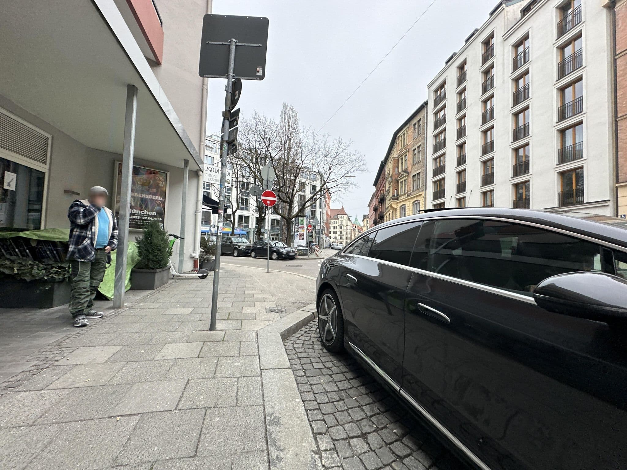 Street view near Hotel Isartor, Munich