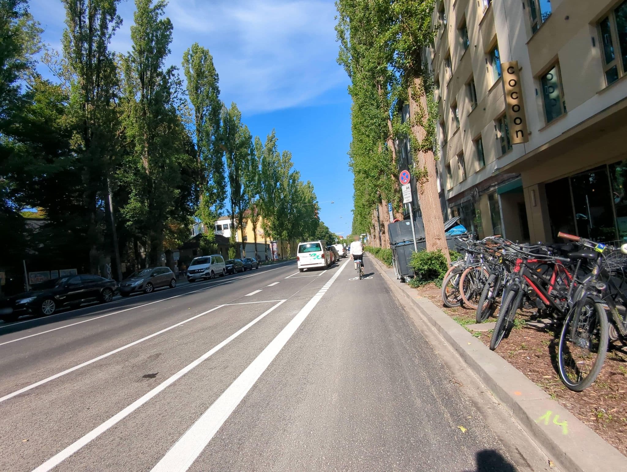 Street view near Hotel Cocoon, Munich