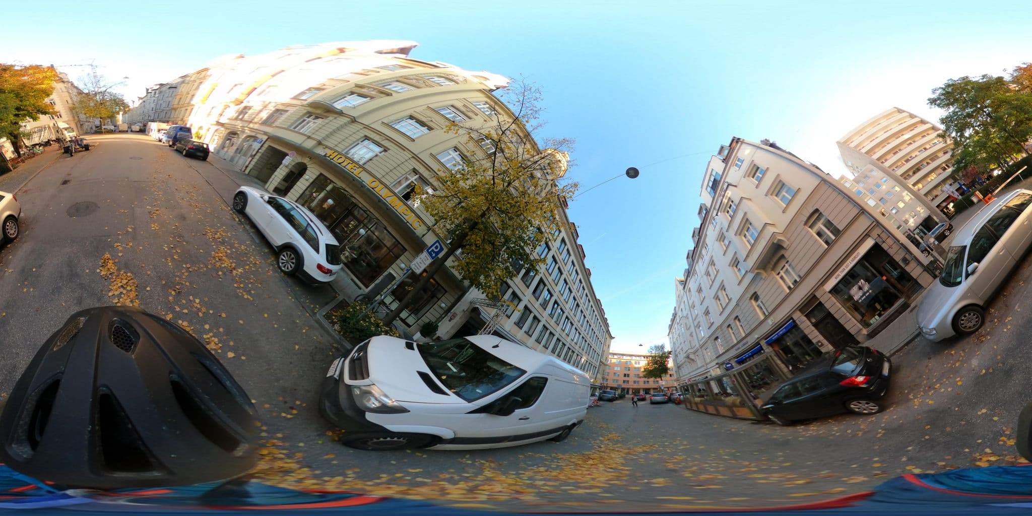 Street view near Hotel Olympic, Munich