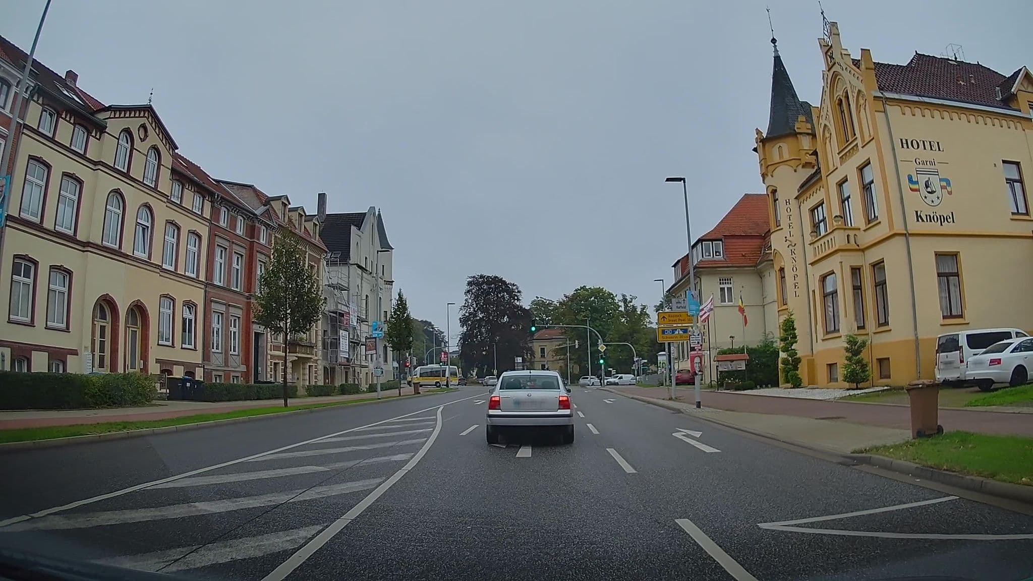 Street view near Hotel Knöpel, Wismar — © hendel (CC BY-SA · Mapillary)