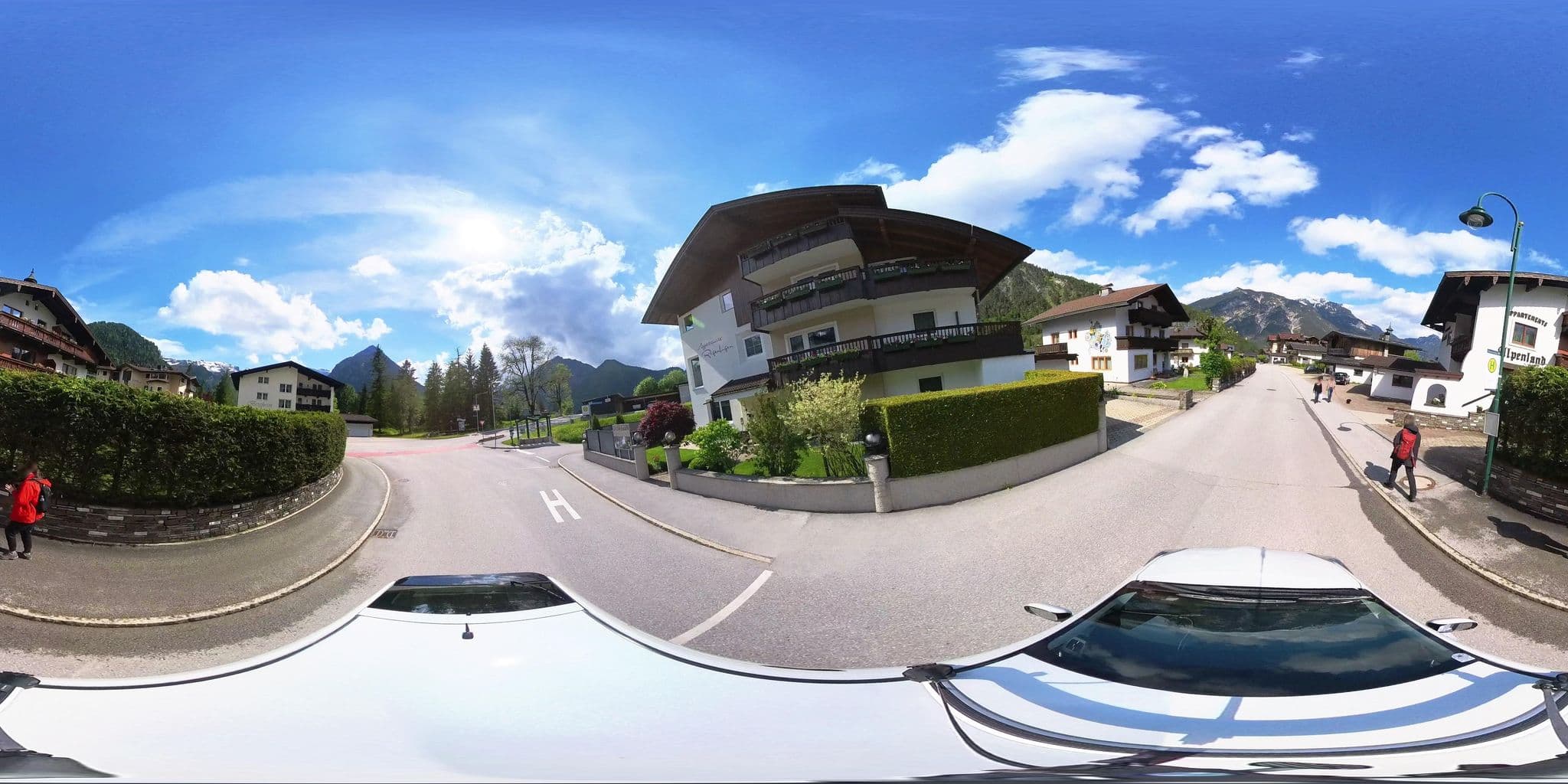 Street view near Haus Regenbogen, Maurach
