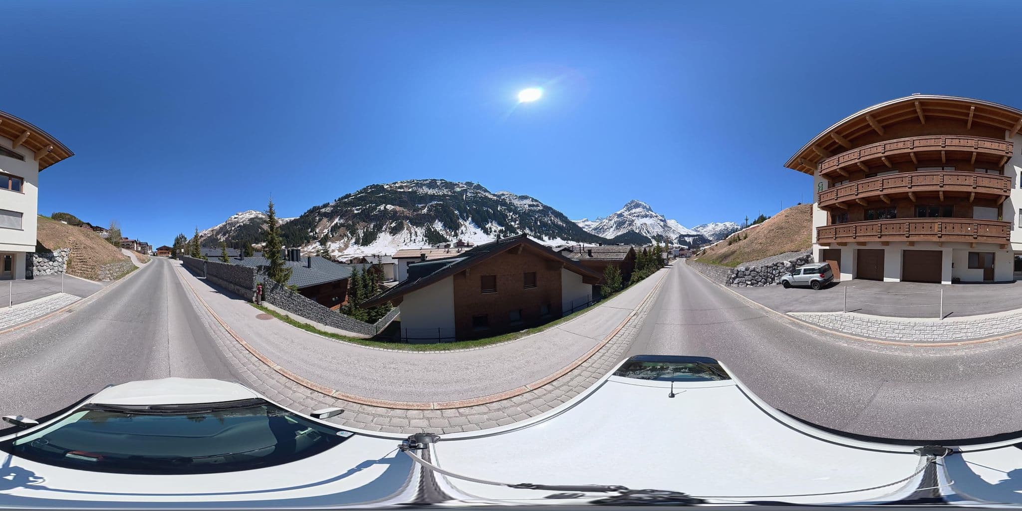 Street view near Pension Gallus, Lech