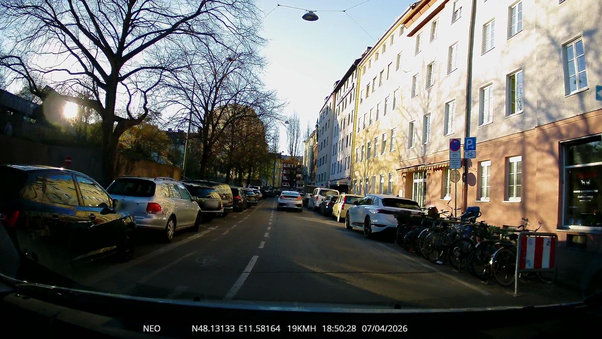 Street view near Hotel Admiral München, Munich