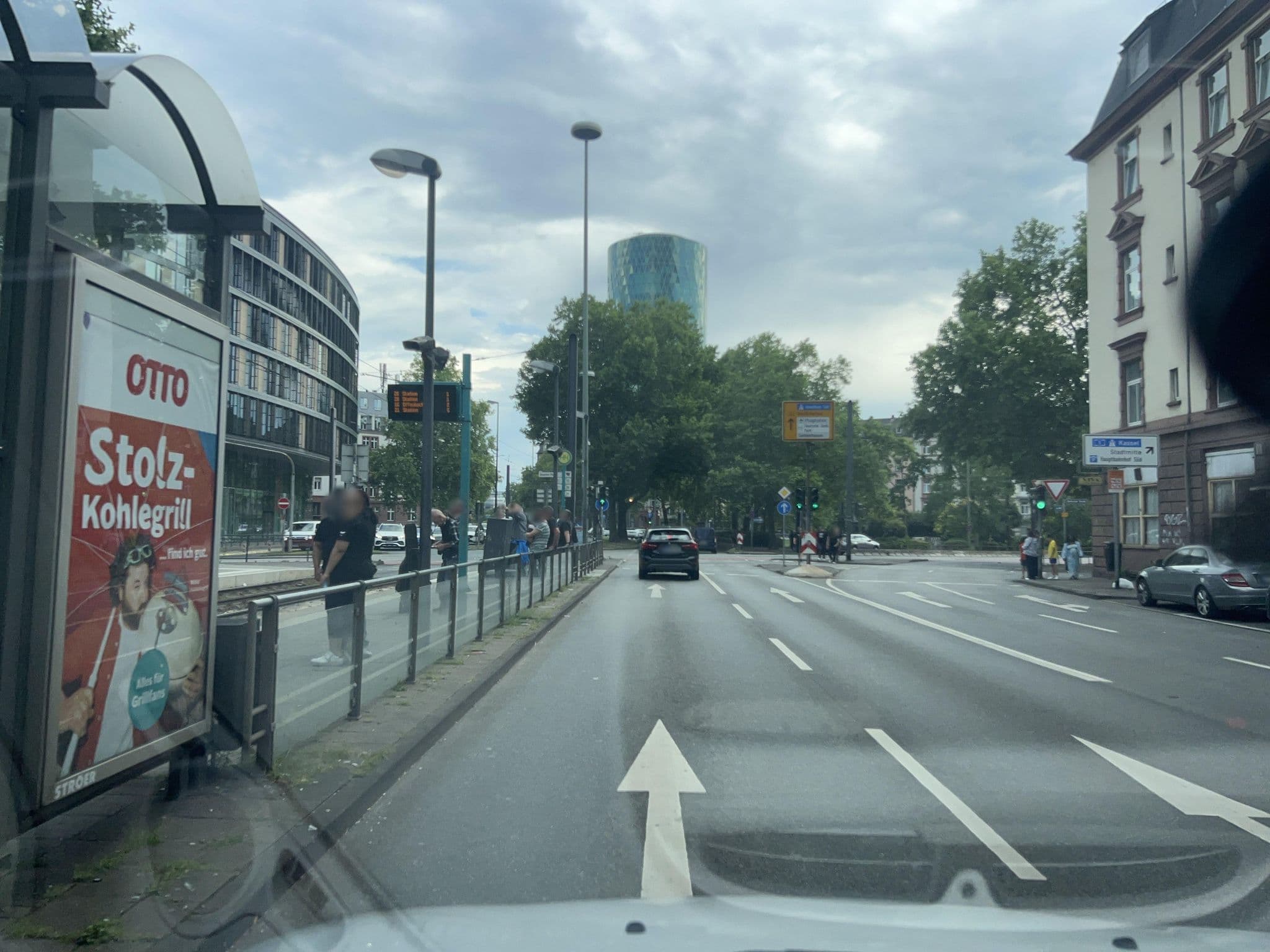 Street view near Hotel Europa, Frankfurt am Main
