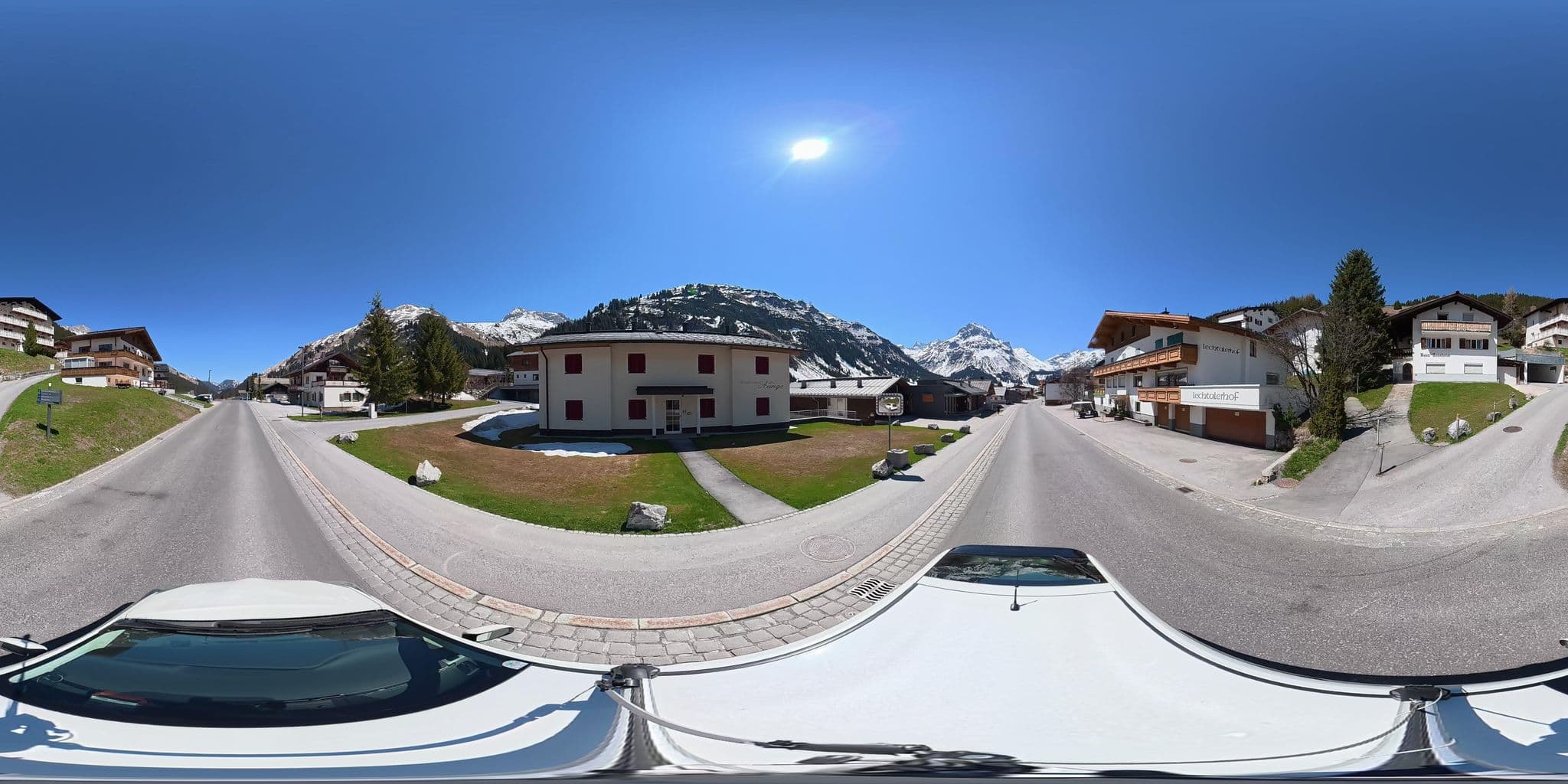 Street view near Haus Sonnheim, Lech