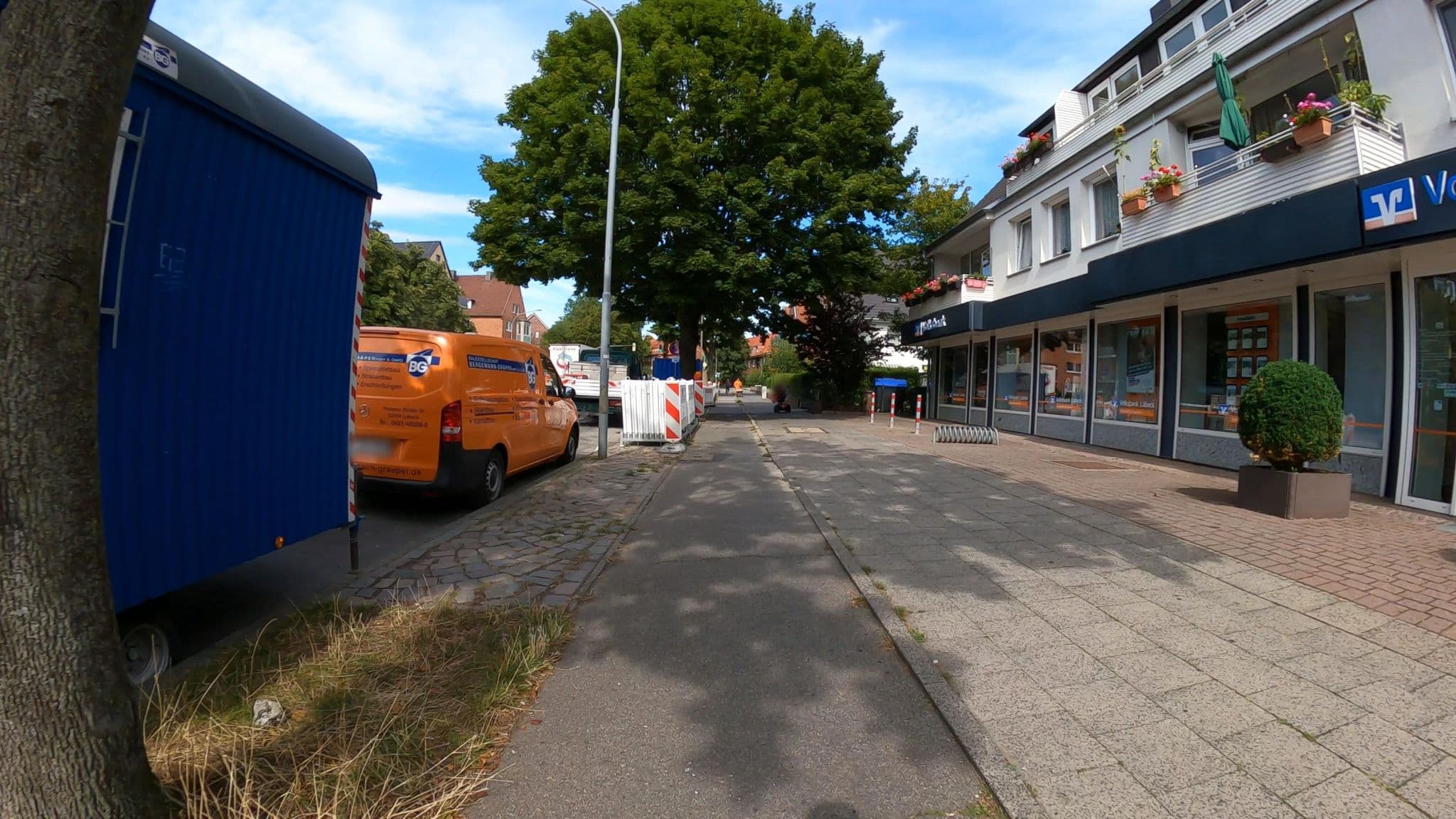 Street view near Hotel Ideal, Lübeck — © veloroute_hamburg (CC BY-SA · Mapillary)