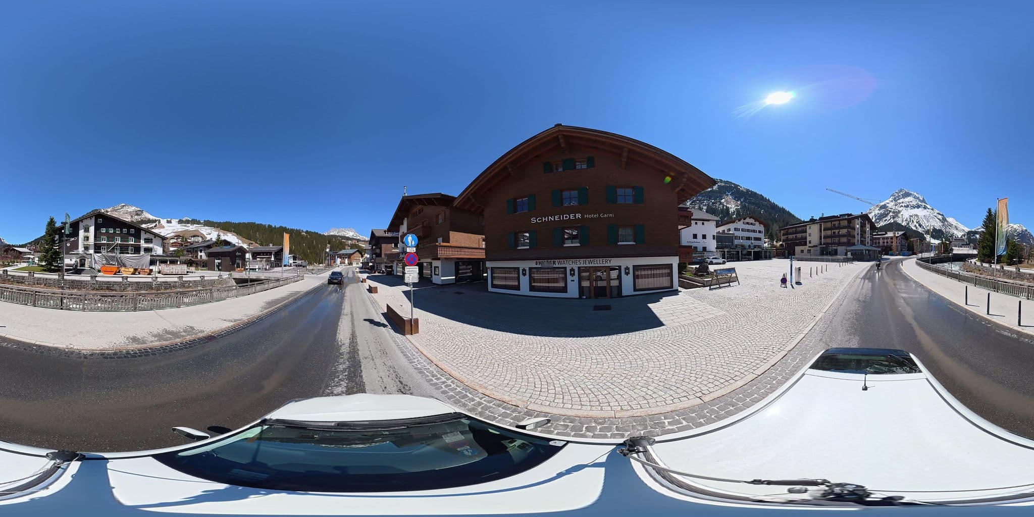 Street view near Pension Schneider, Lech