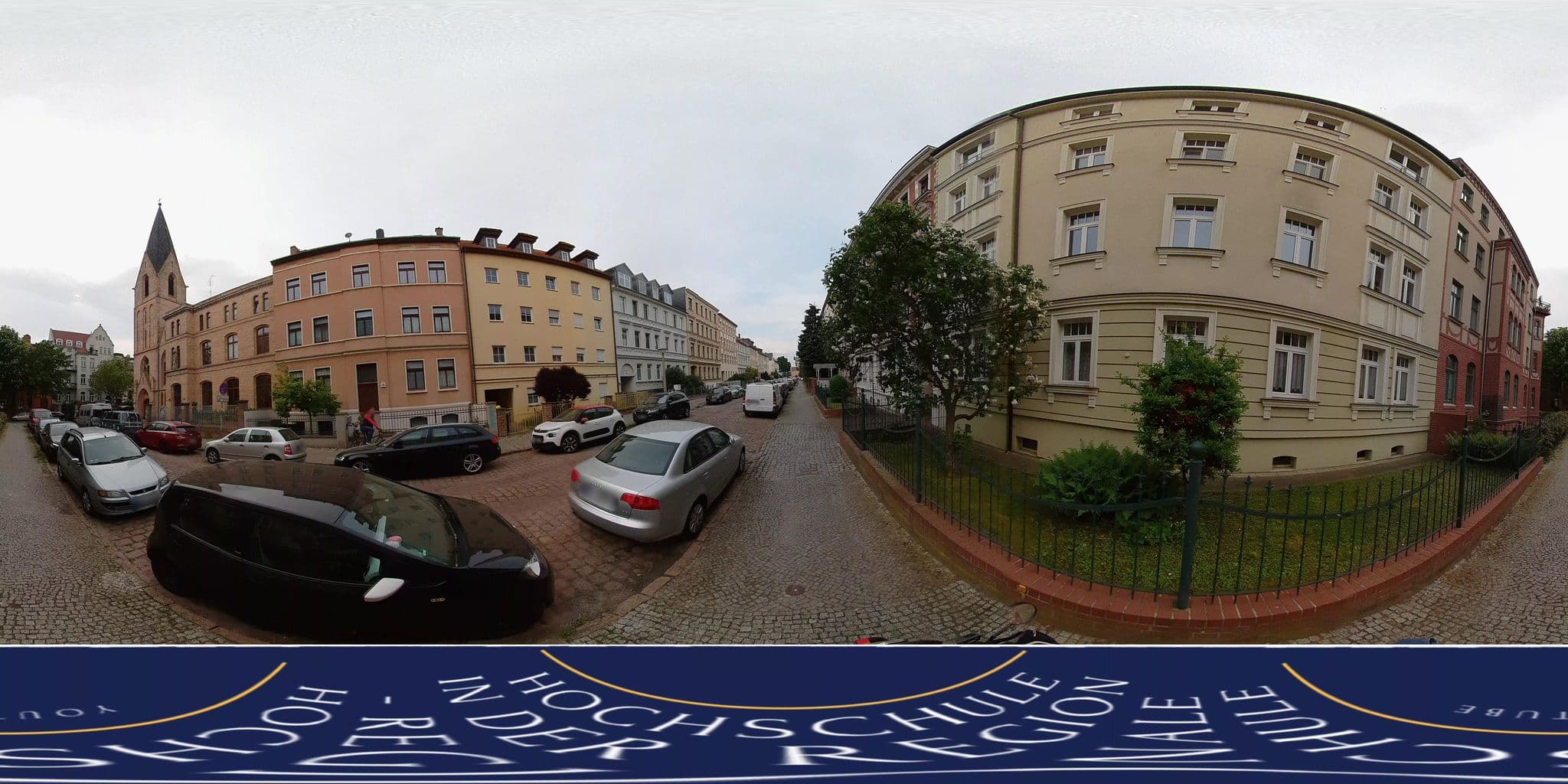 Street view near Ferienwohnung Giebichenstein, Halle (Saale) — © MarcAurel2 (CC BY-SA · Mapillary)