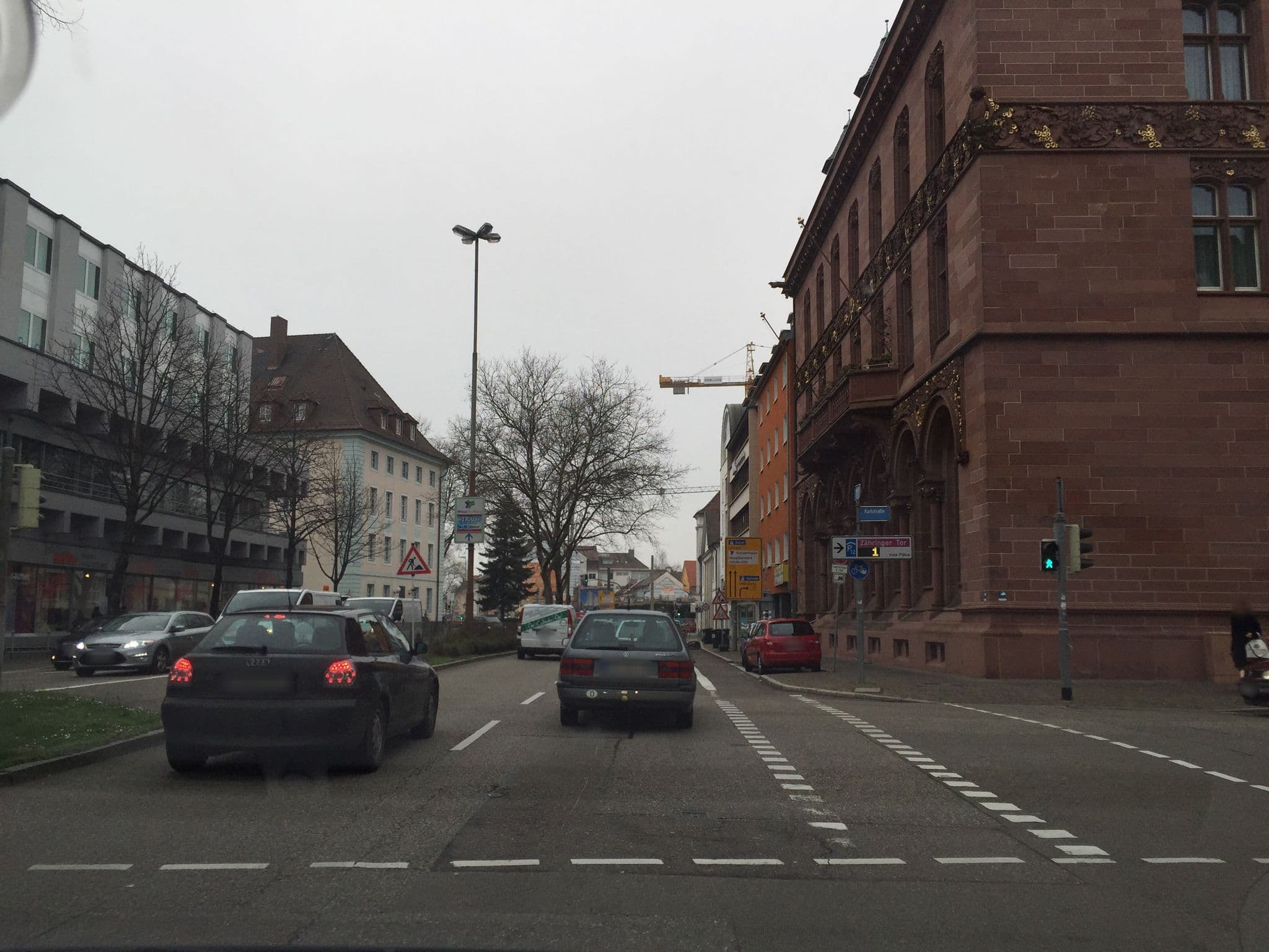 Street view near Mercure am Münster, Freiburg — © canadarunner (CC BY-SA · Mapillary)