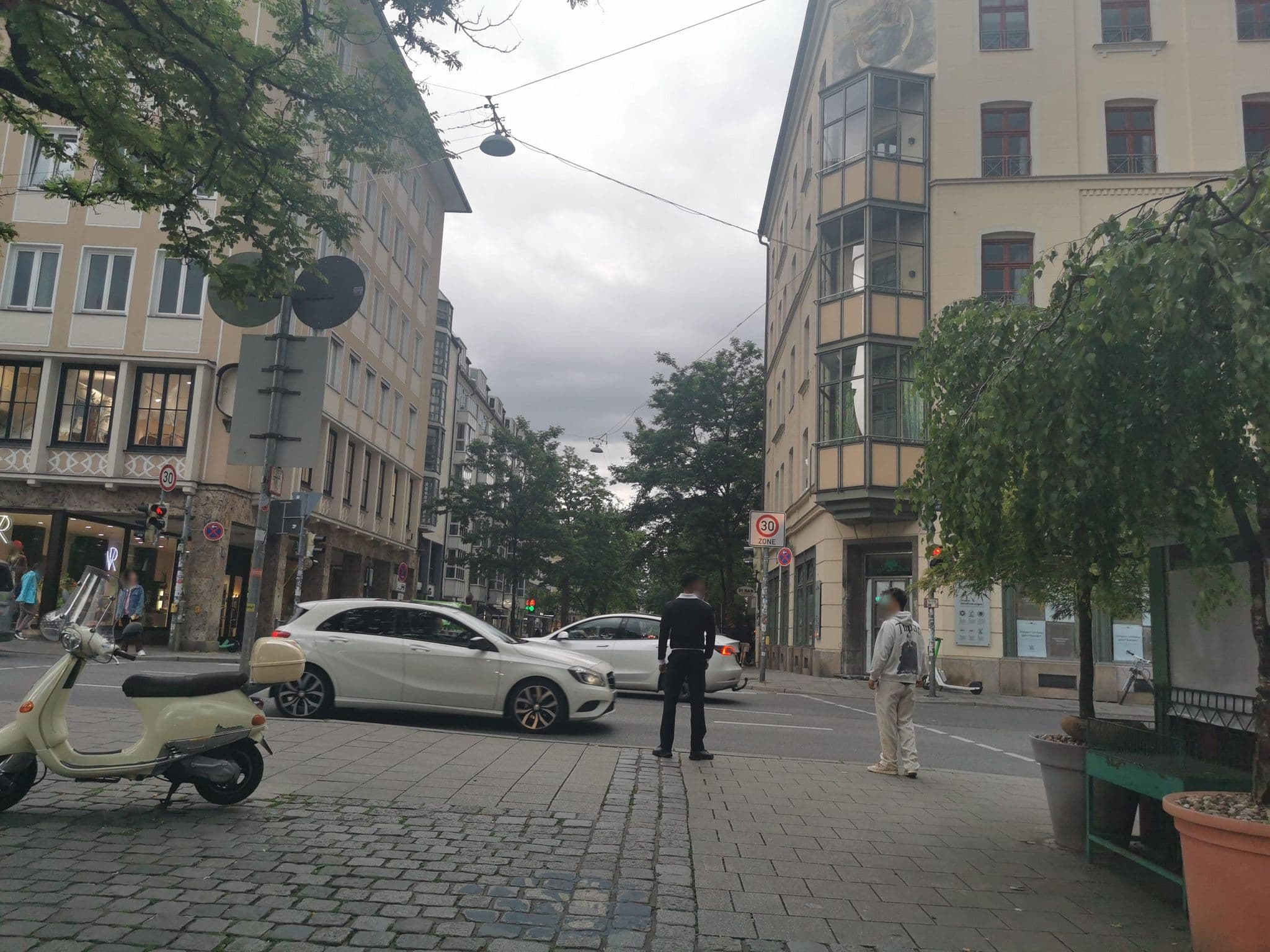 Street view near Living Hotel, Munich