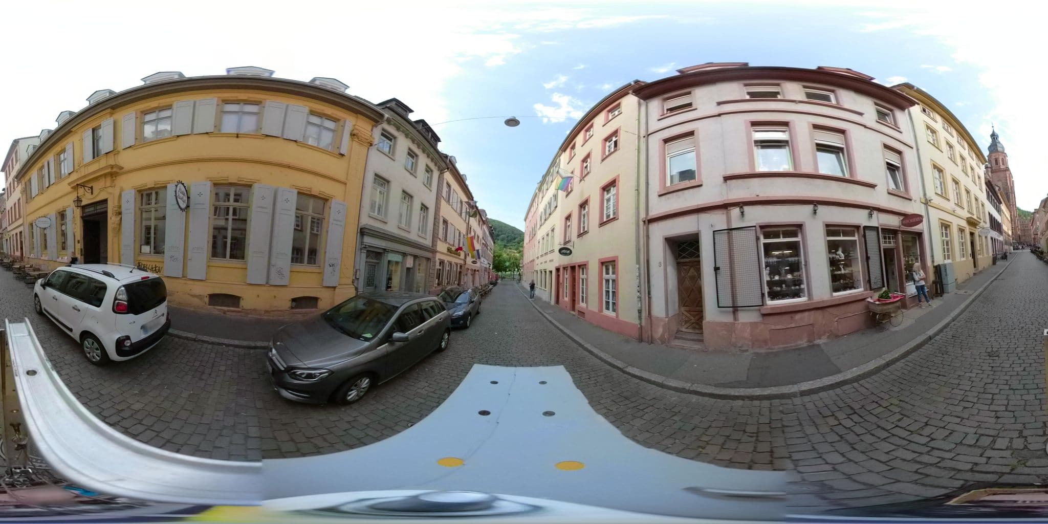Street view near Goldener Hecht, Heidelberg — © wegavision (CC BY-SA · Mapillary)
