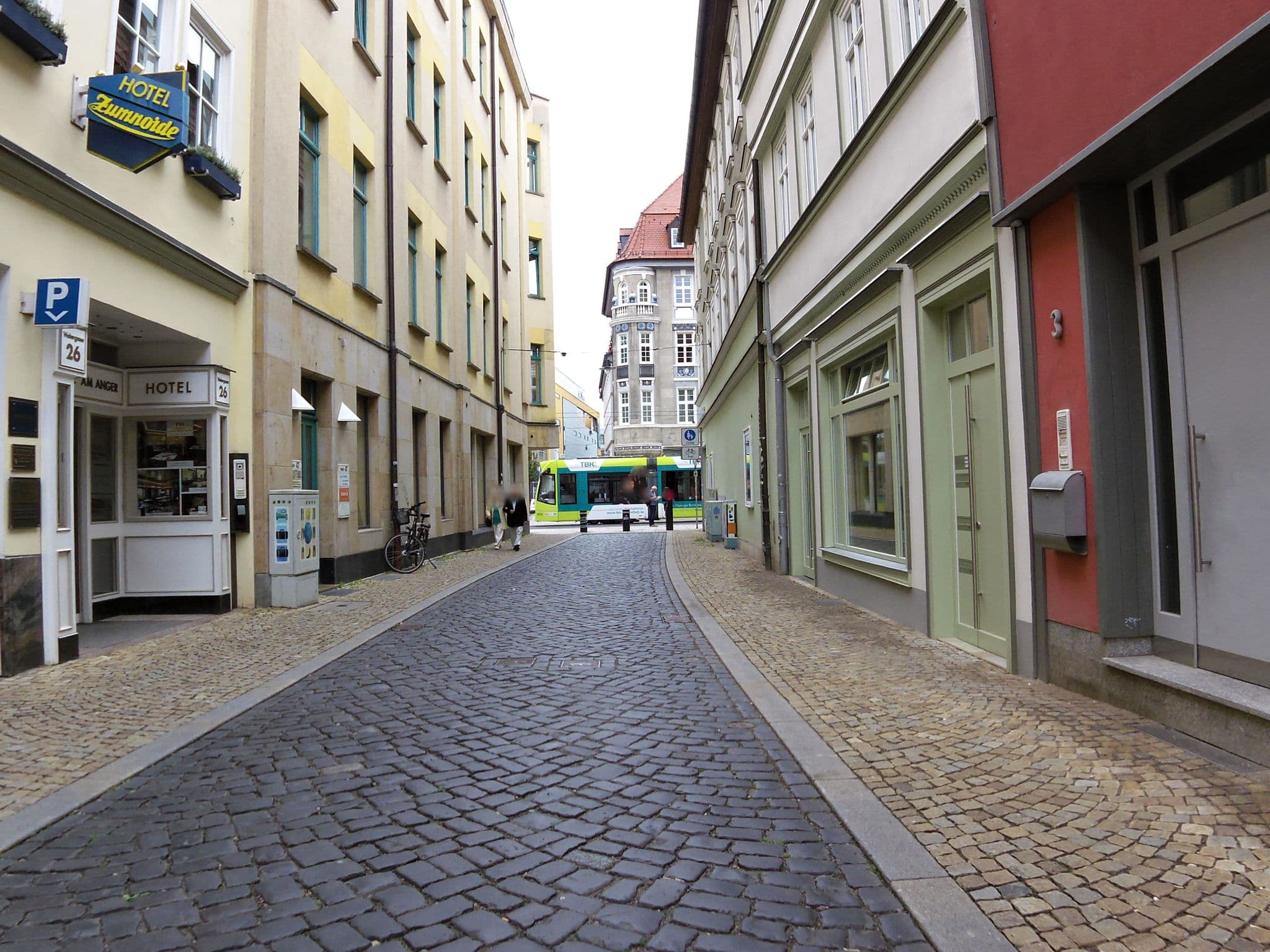 Street view near Hotel ALMA am Anger, Erfurt — © zoegglmeyr (CC BY-SA · Mapillary)