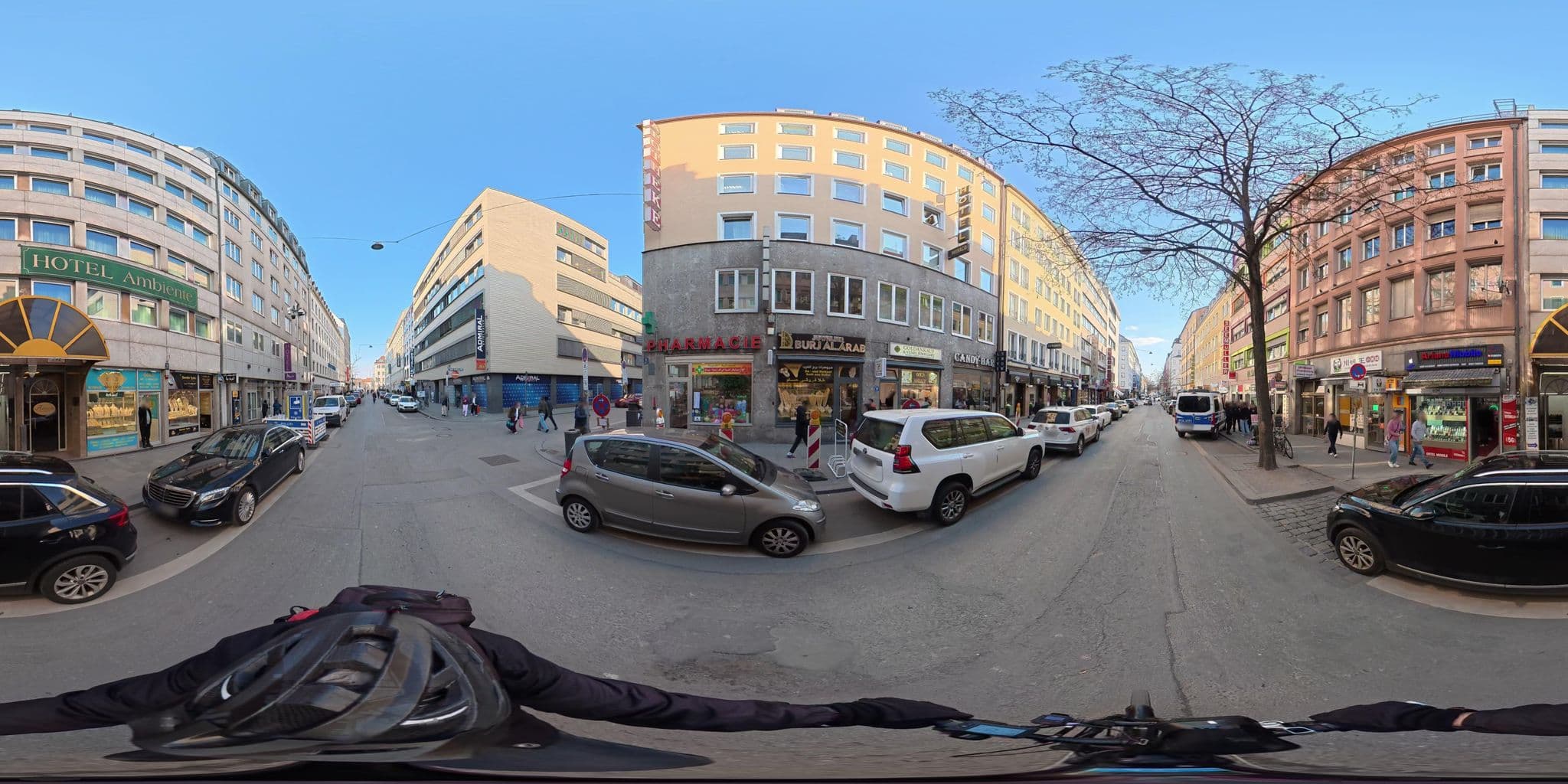 Street view near Hotel Royal, Munich