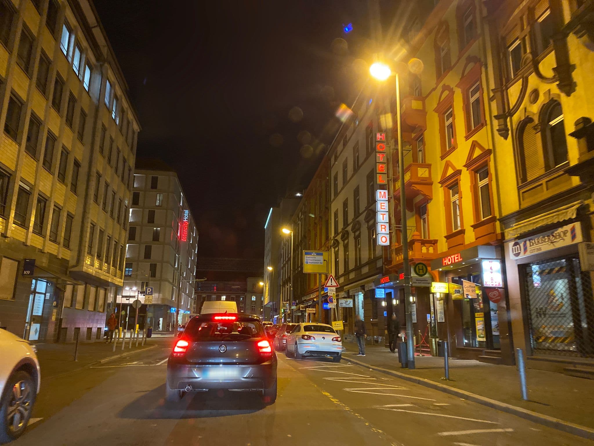 Street view near Pension Alpha, Frankfurt am Main