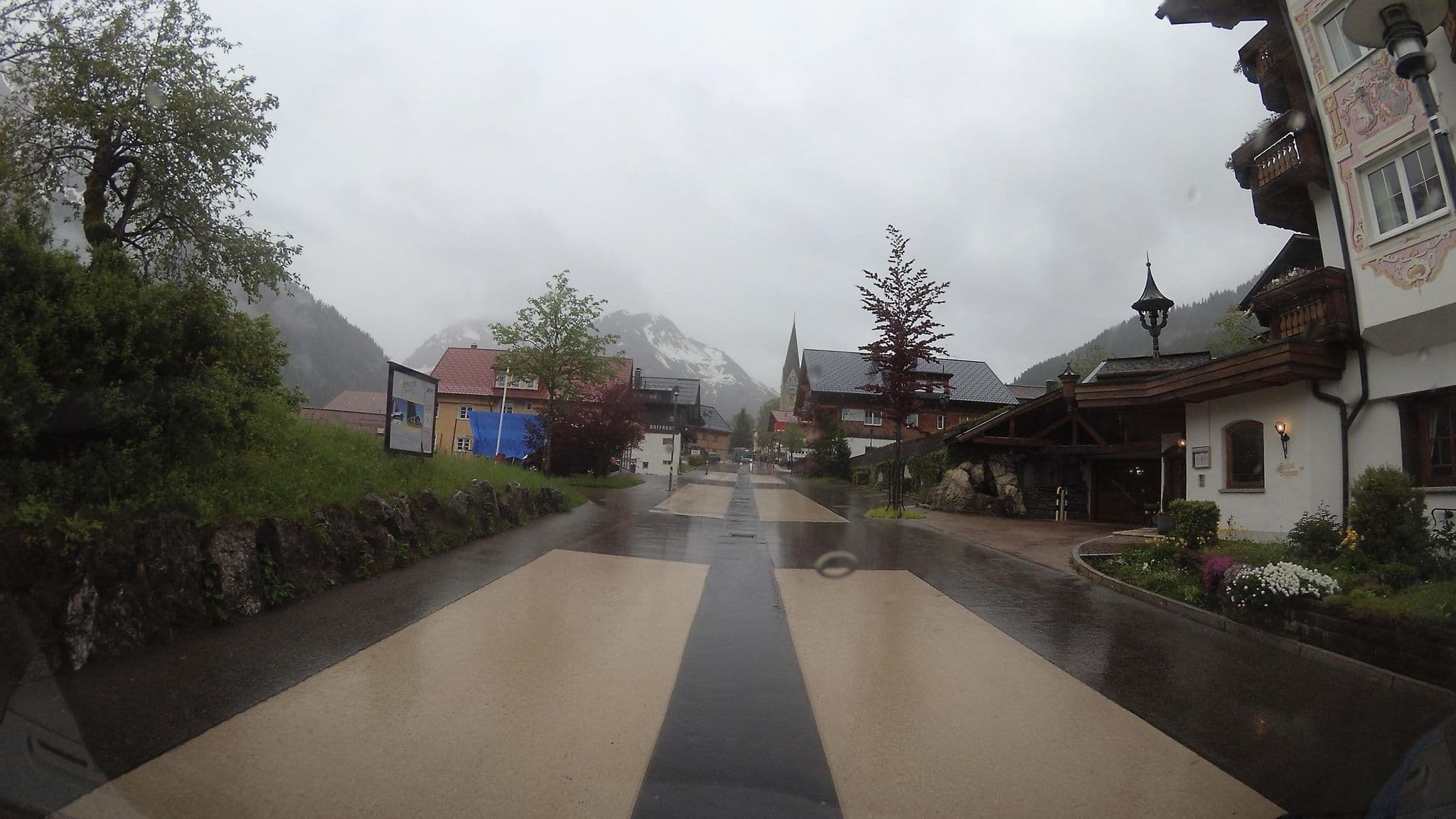 Street view near Hotel Alpenstüble, Hirschegg