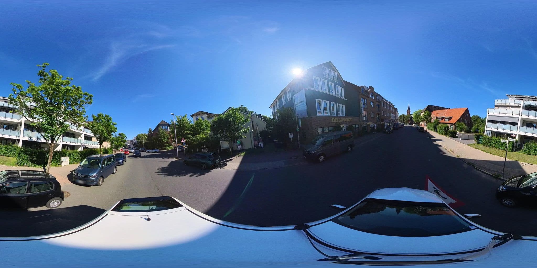Street view near Hotel Deichvoigt, Cuxhaven
