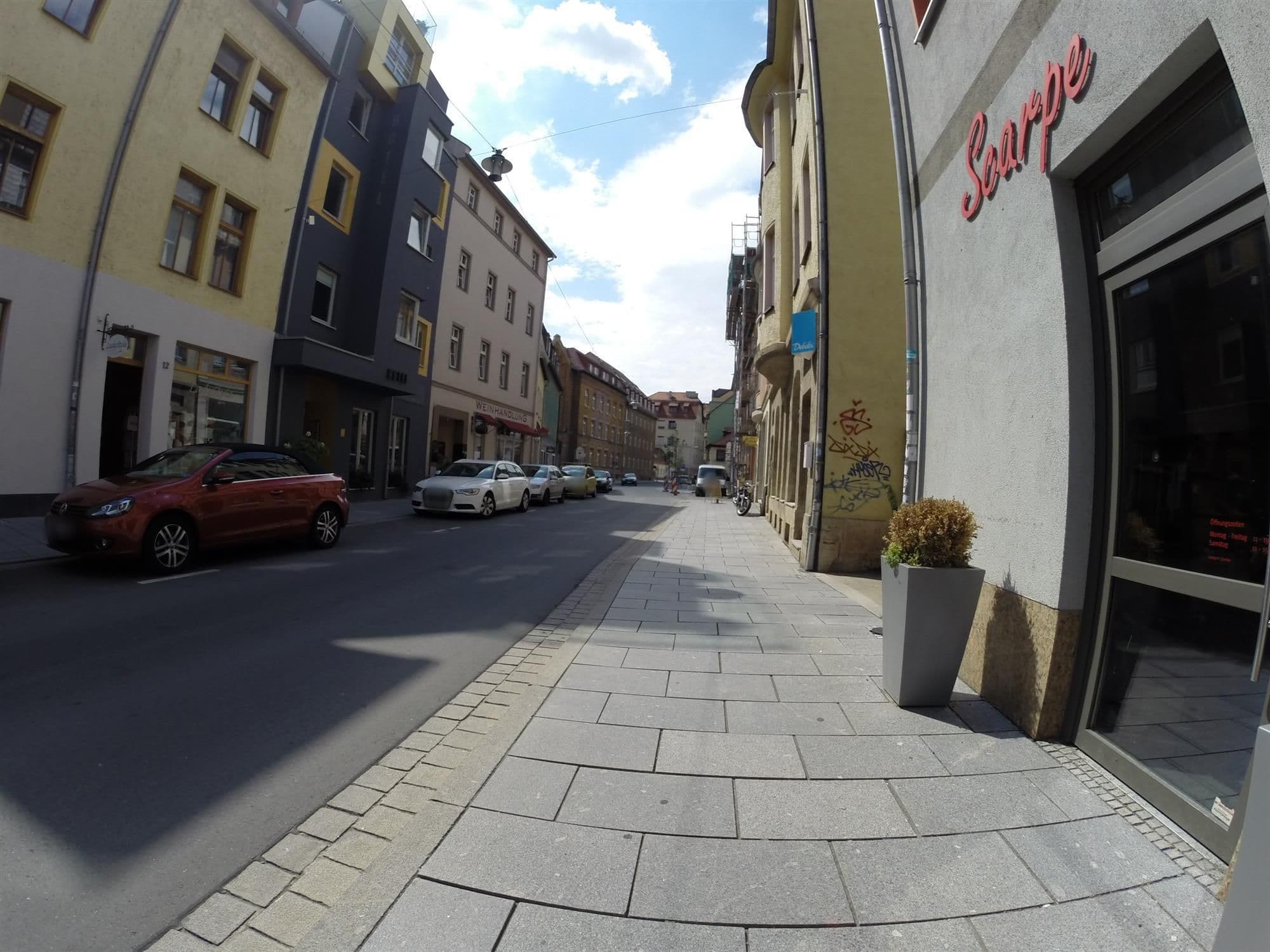 Street view near Hotel Vielharmonie, Jena — © ahzf (CC BY-SA · Mapillary)