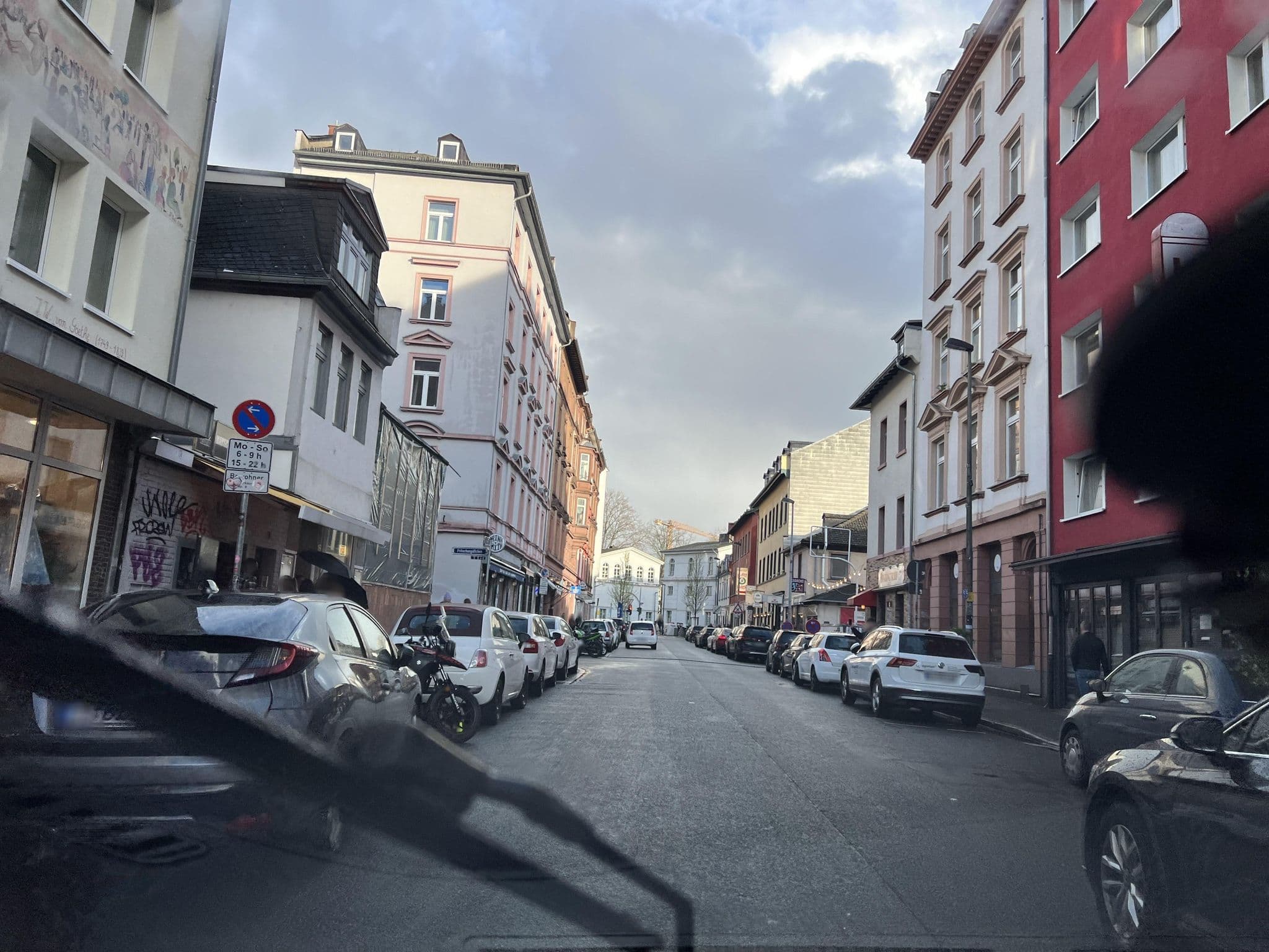 Street view near Hotel Royal, Frankfurt am Main