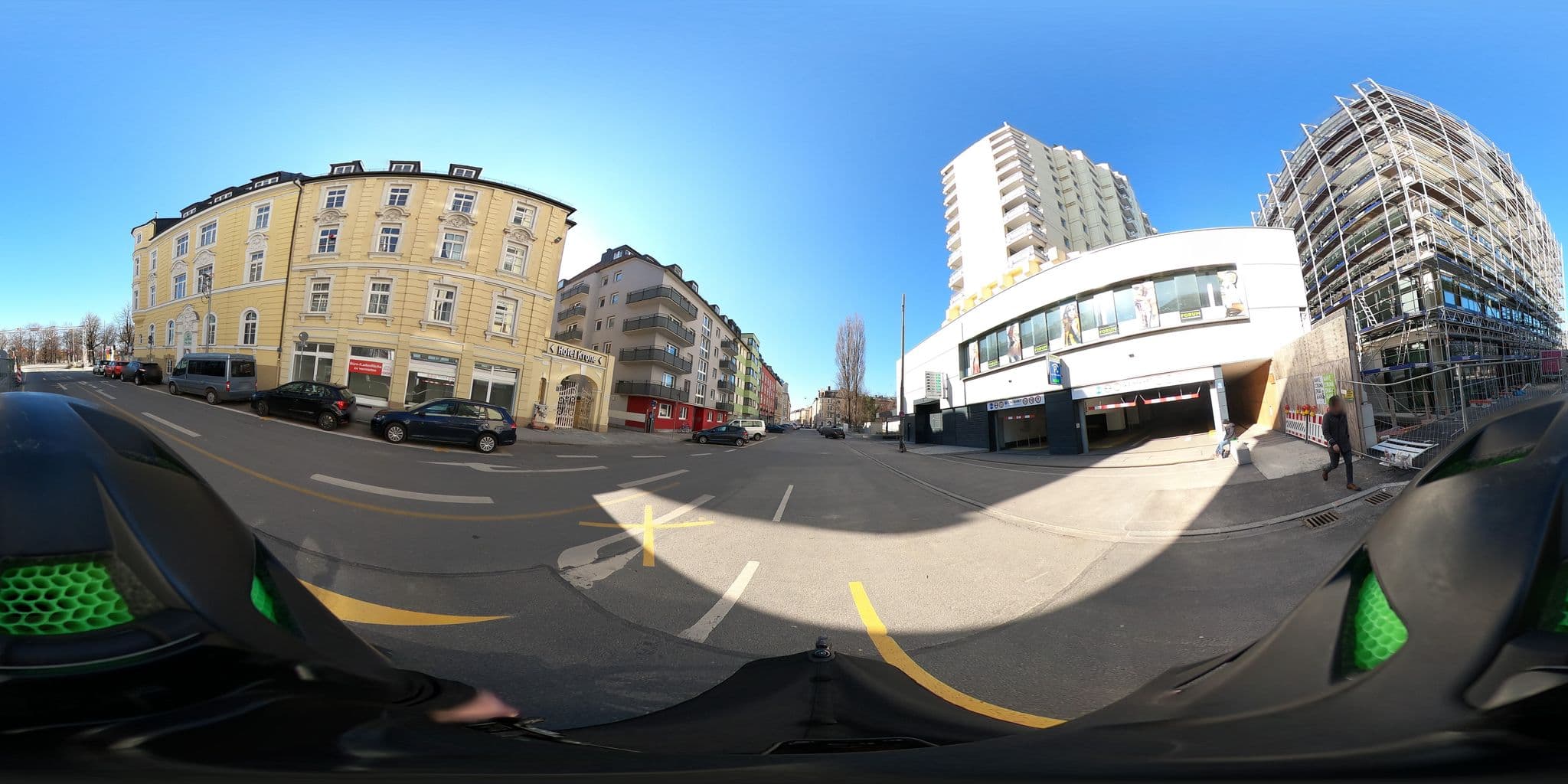 Street view near Hotel Krone, Munich