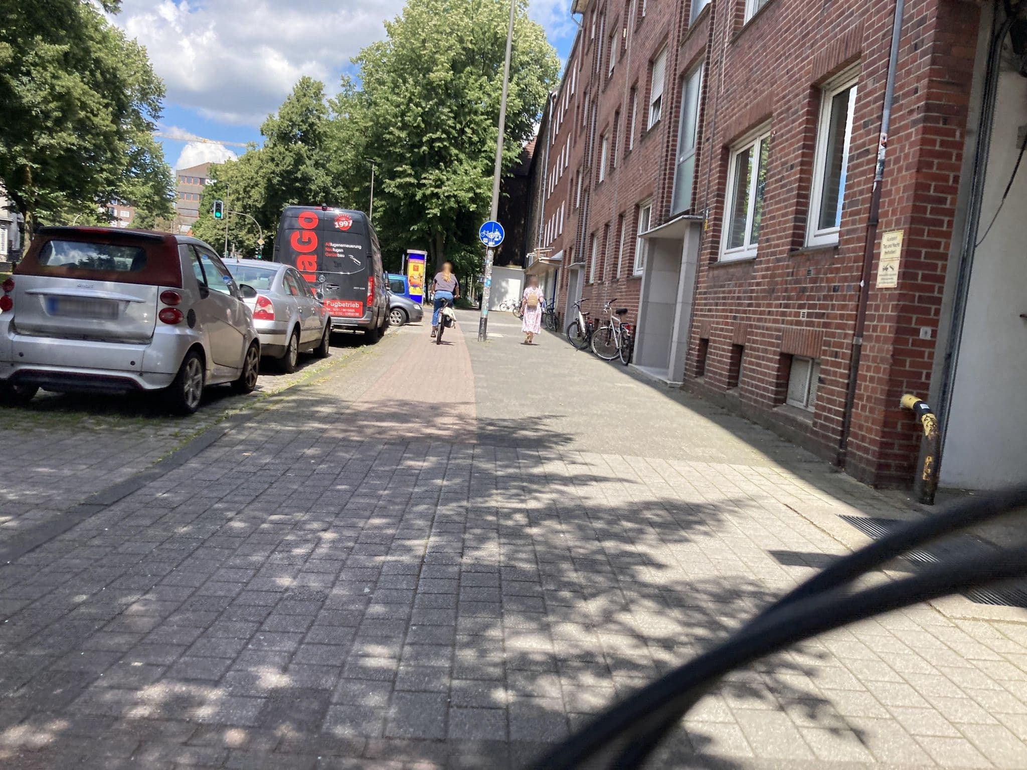 Street view near Cityhotel Münster, Münster — © Morina (CC BY-SA · Mapillary)